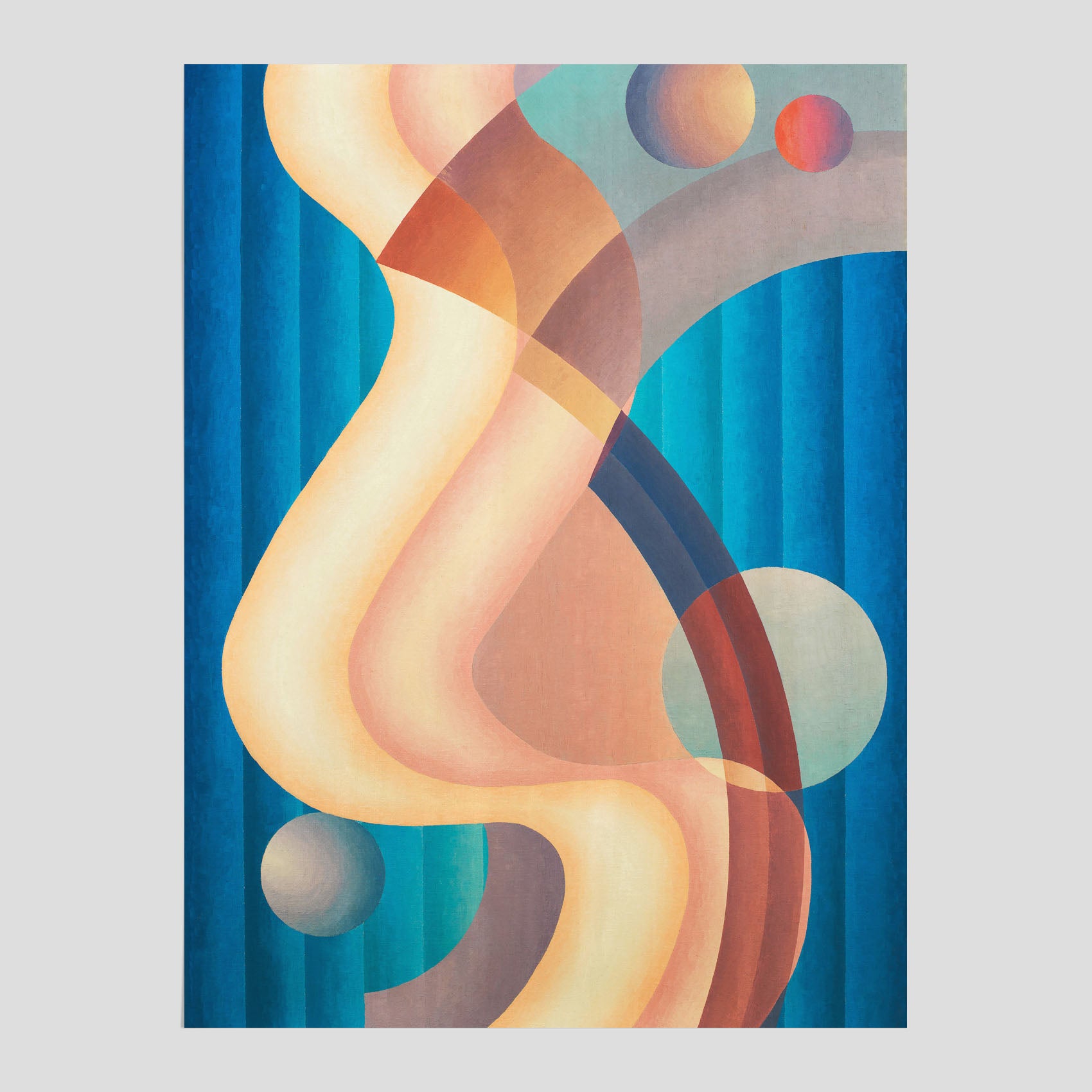 Composition no. 61 – Abstrakt poster av konstnären Stuart Walker