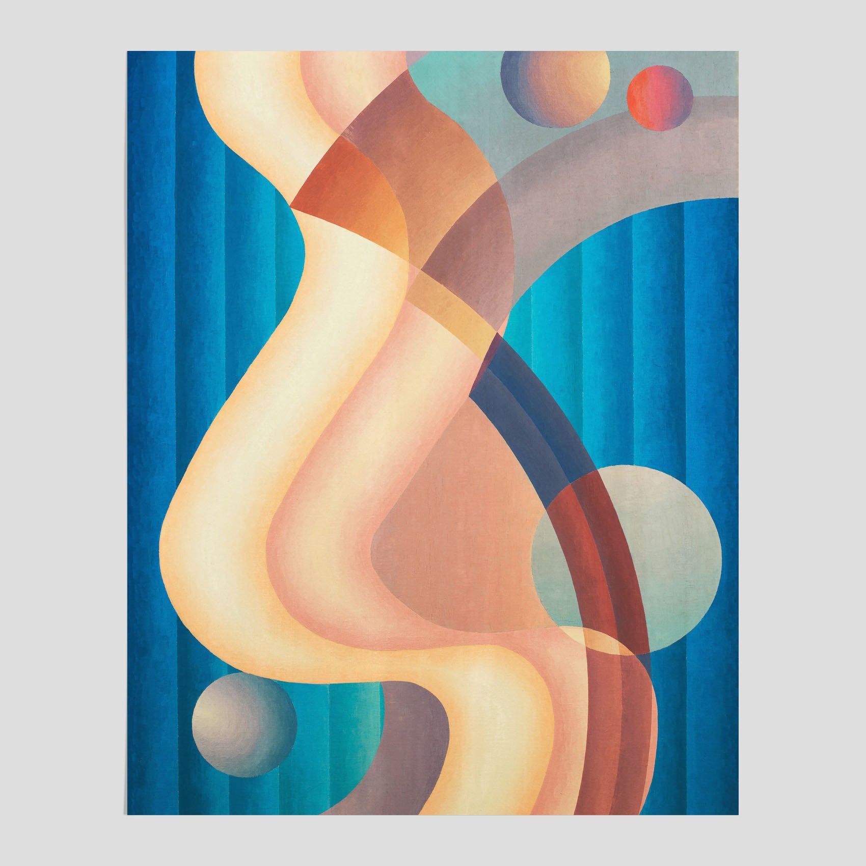 Composition no. 61 – Abstrakt poster av konstnären Stuart Walker