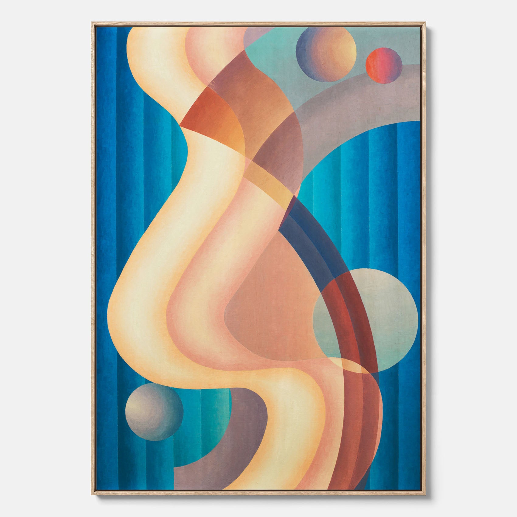 Composition no. 61 – Abstrakt poster av konstnären Stuart Walker canvas