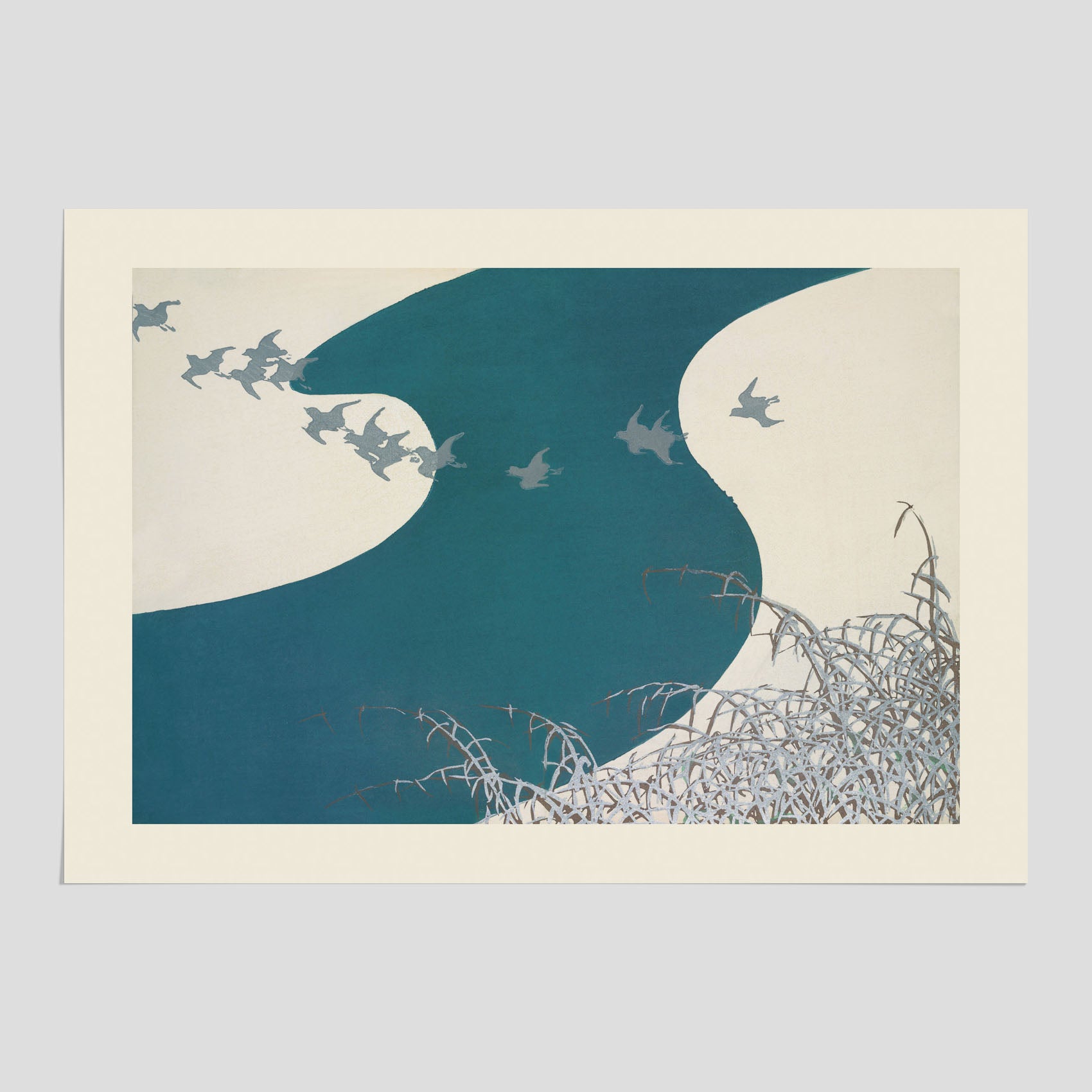 Tavla med "Birds" poster – Kamisaka Sekka – Japansk konst