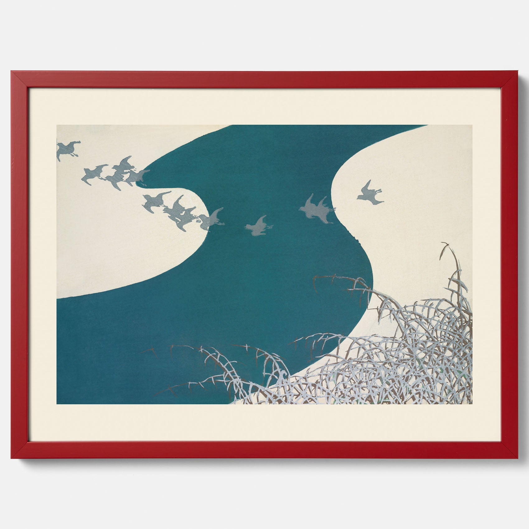 Tavla med "Birds" poster – Kamisaka Sekka – Japansk konst