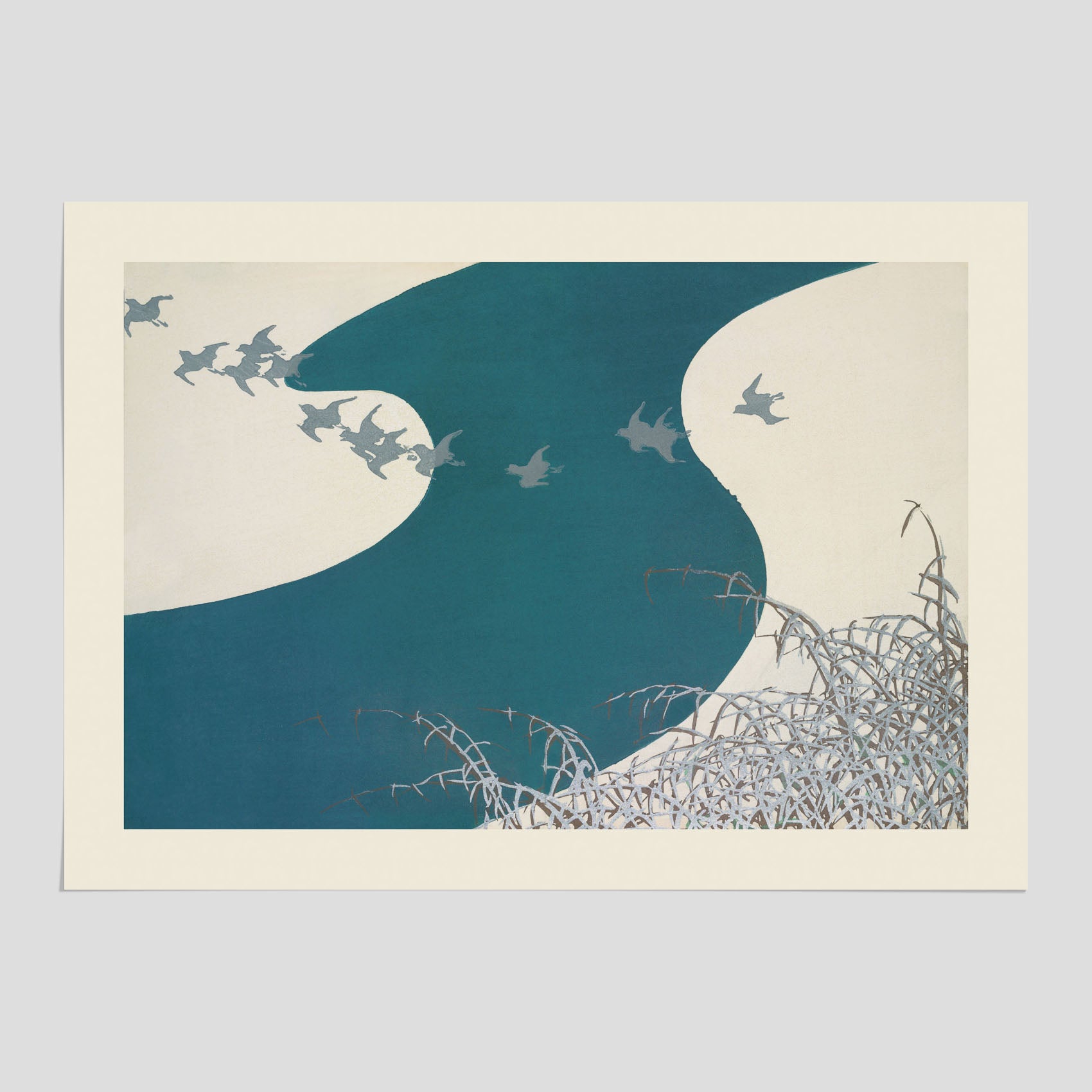 Tavla med "Birds" poster – Kamisaka Sekka – Japansk konst