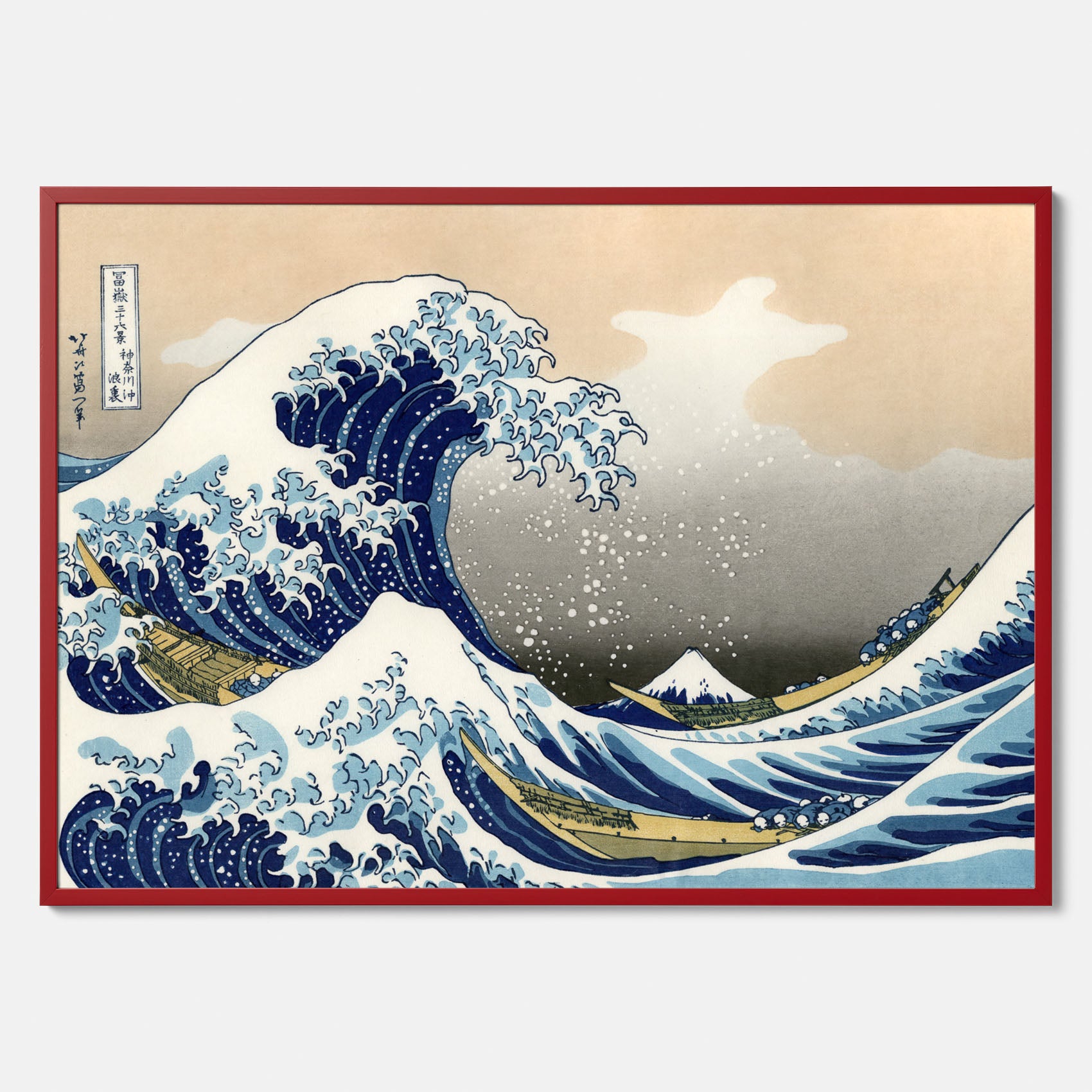 Tavla med The Great Wave off Kanagawa poster – Katsushika Hokusai – Japansk konst