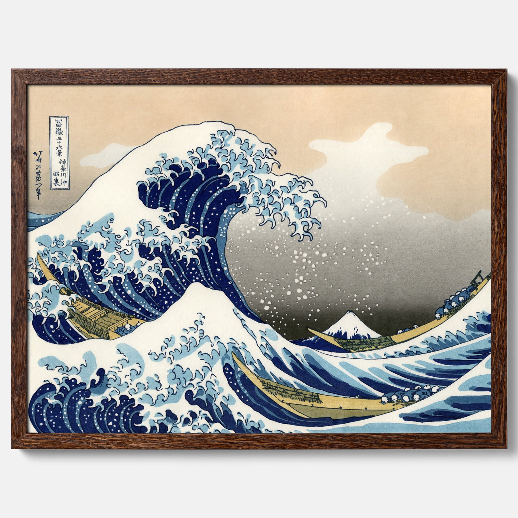 Tavla med The Great Wave off Kanagawa poster – Katsushika Hokusai – Japansk konst
