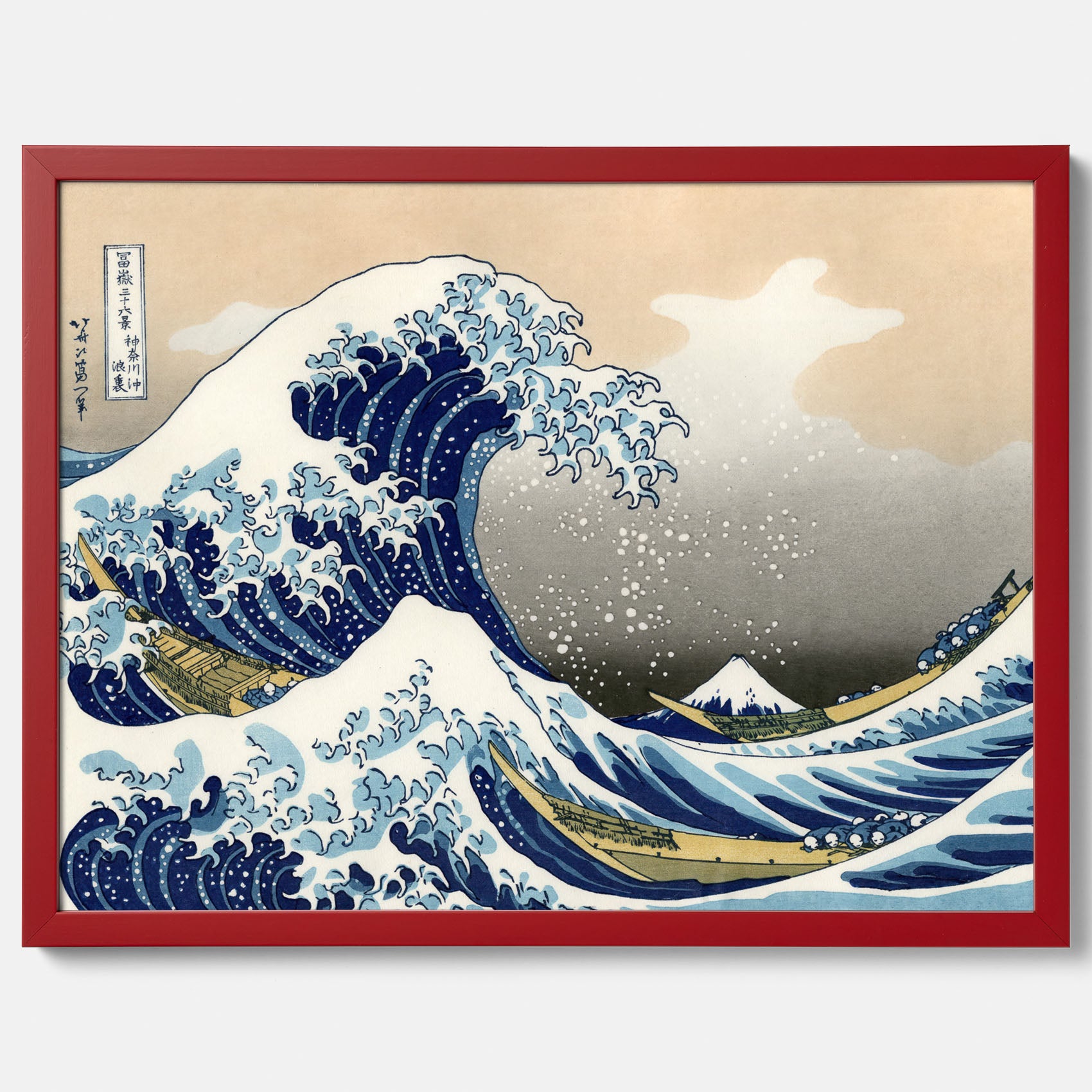 Tavla med The Great Wave off Kanagawa poster – Katsushika Hokusai – Japansk konst