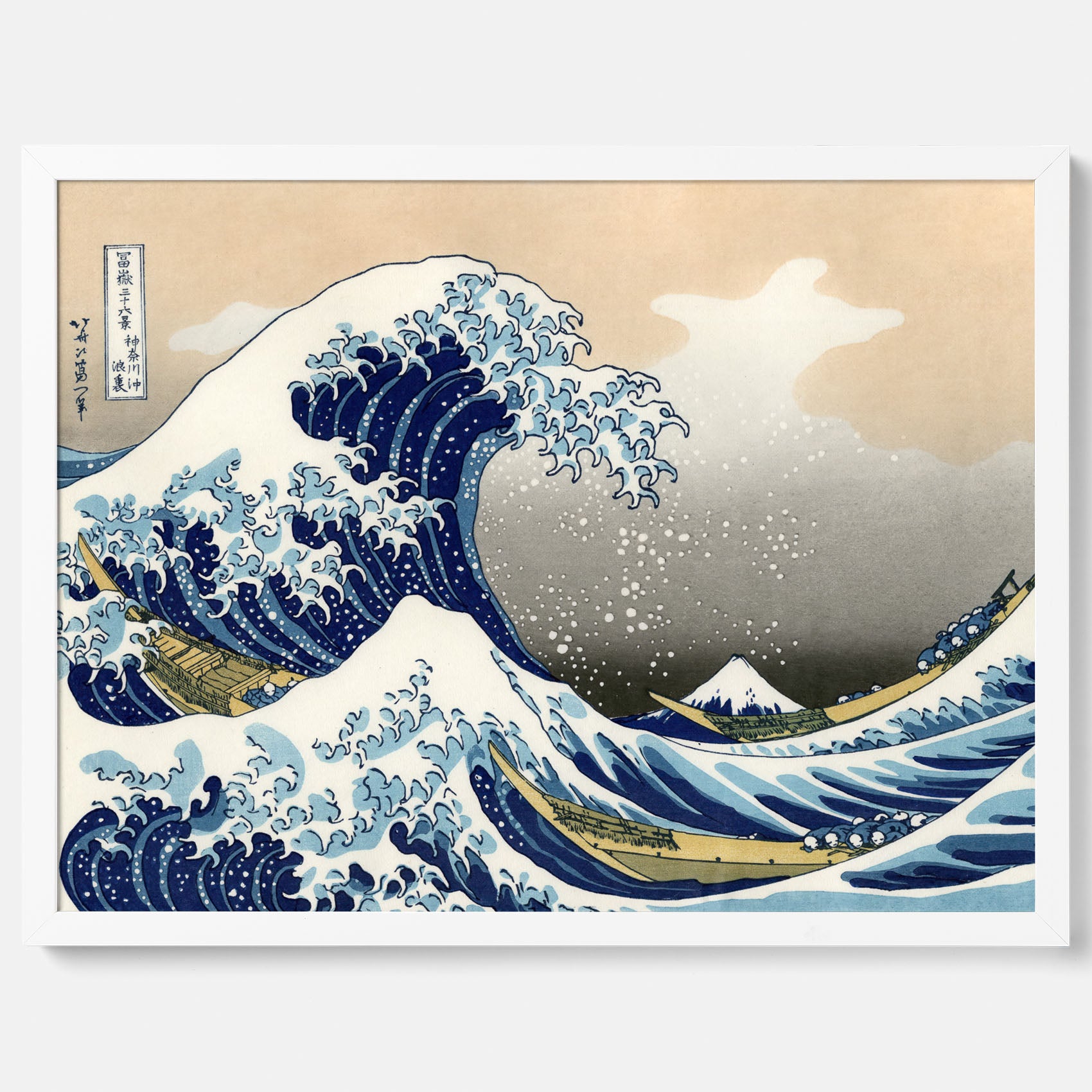 Tavla med The Great Wave off Kanagawa poster – Katsushika Hokusai – Japansk konst