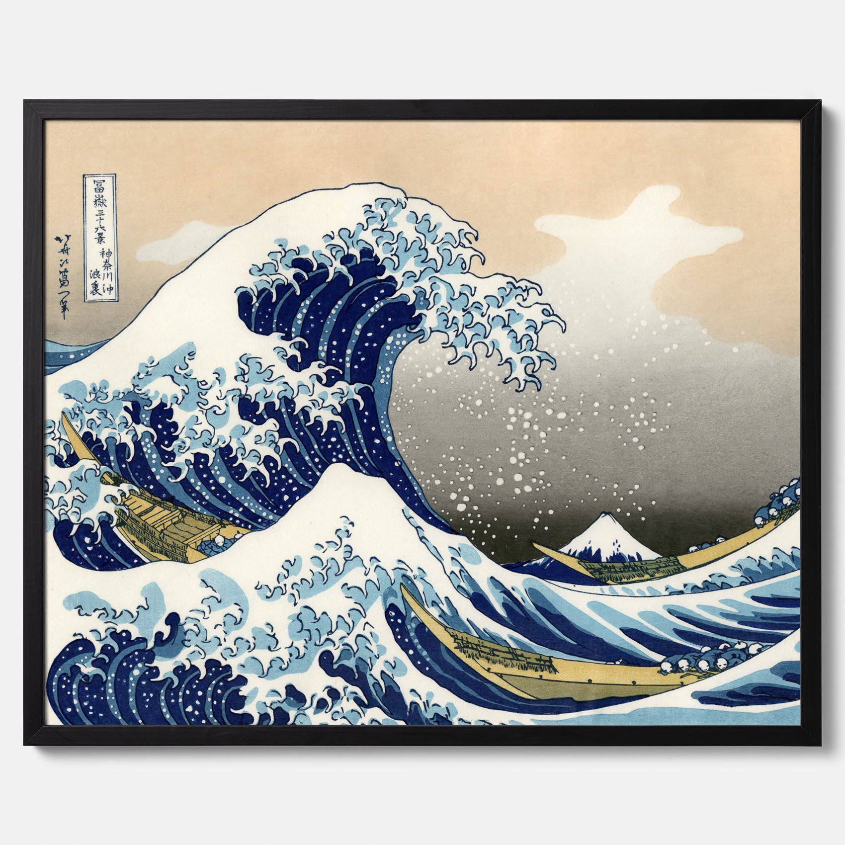 Tavla med The Great Wave off Kanagawa poster – Katsushika Hokusai – Japansk konst