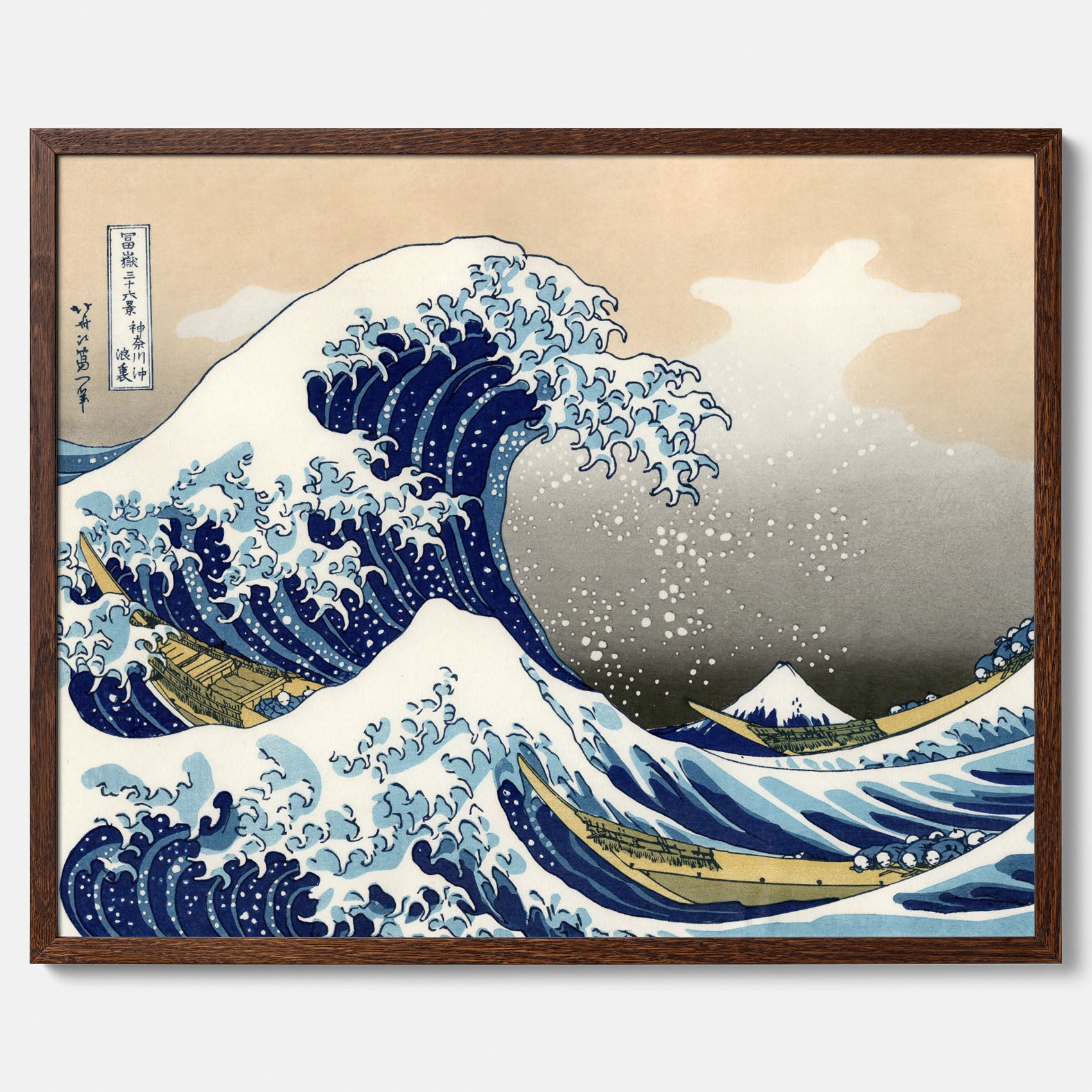 Tavla med The Great Wave off Kanagawa poster – Katsushika Hokusai – Japansk konst