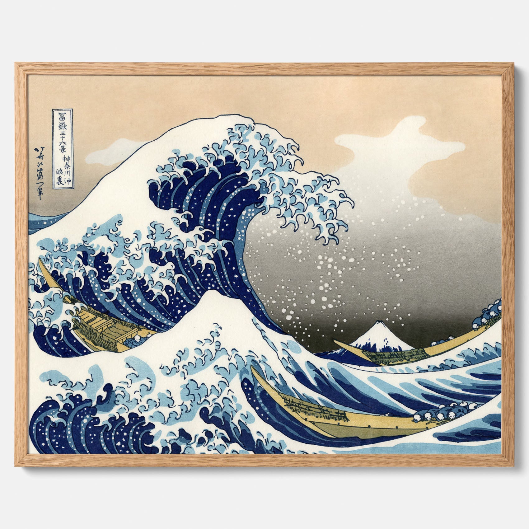 Tavla med The Great Wave off Kanagawa poster – Katsushika Hokusai – Japansk konst