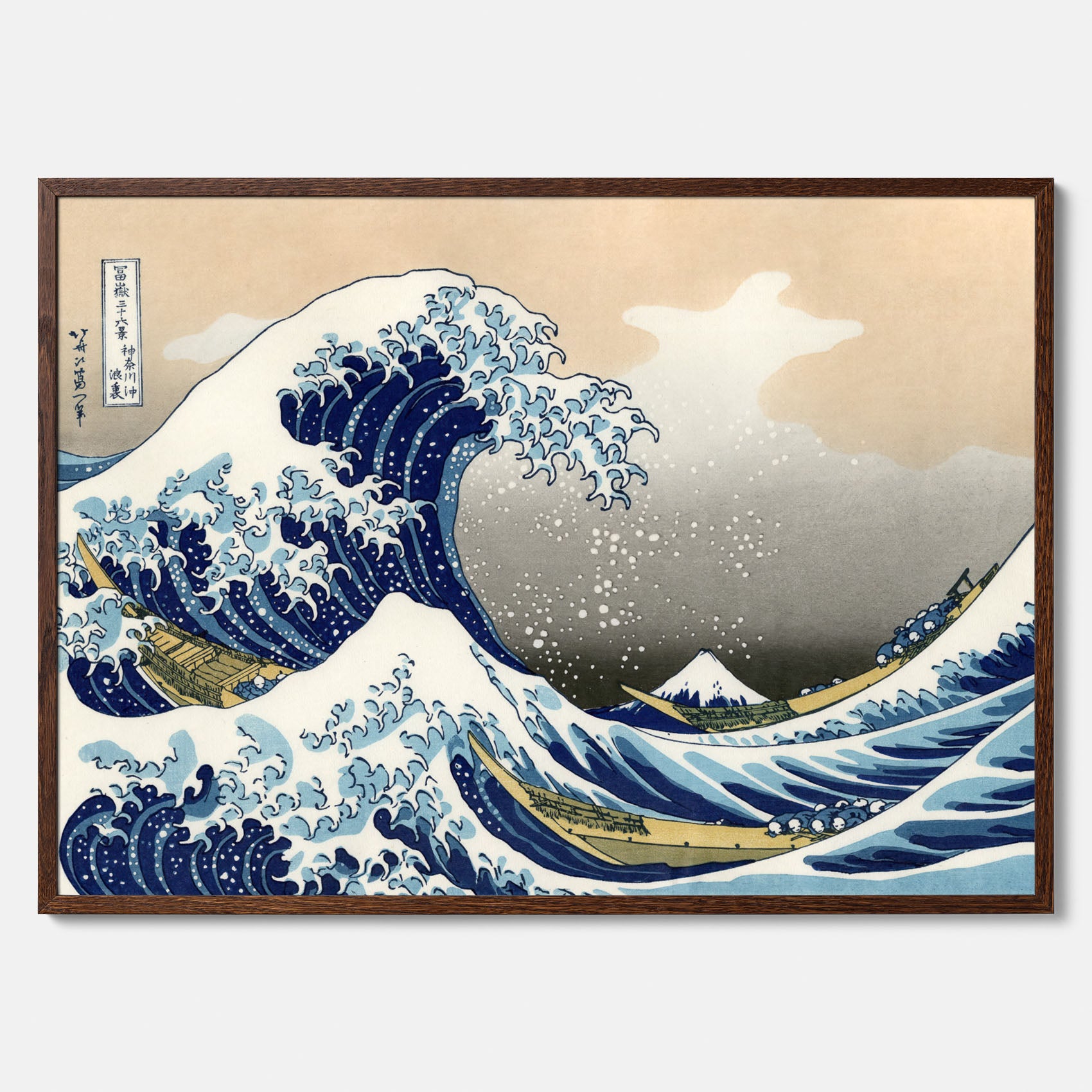 Tavla med The Great Wave off Kanagawa poster – Katsushika Hokusai – Japansk konst