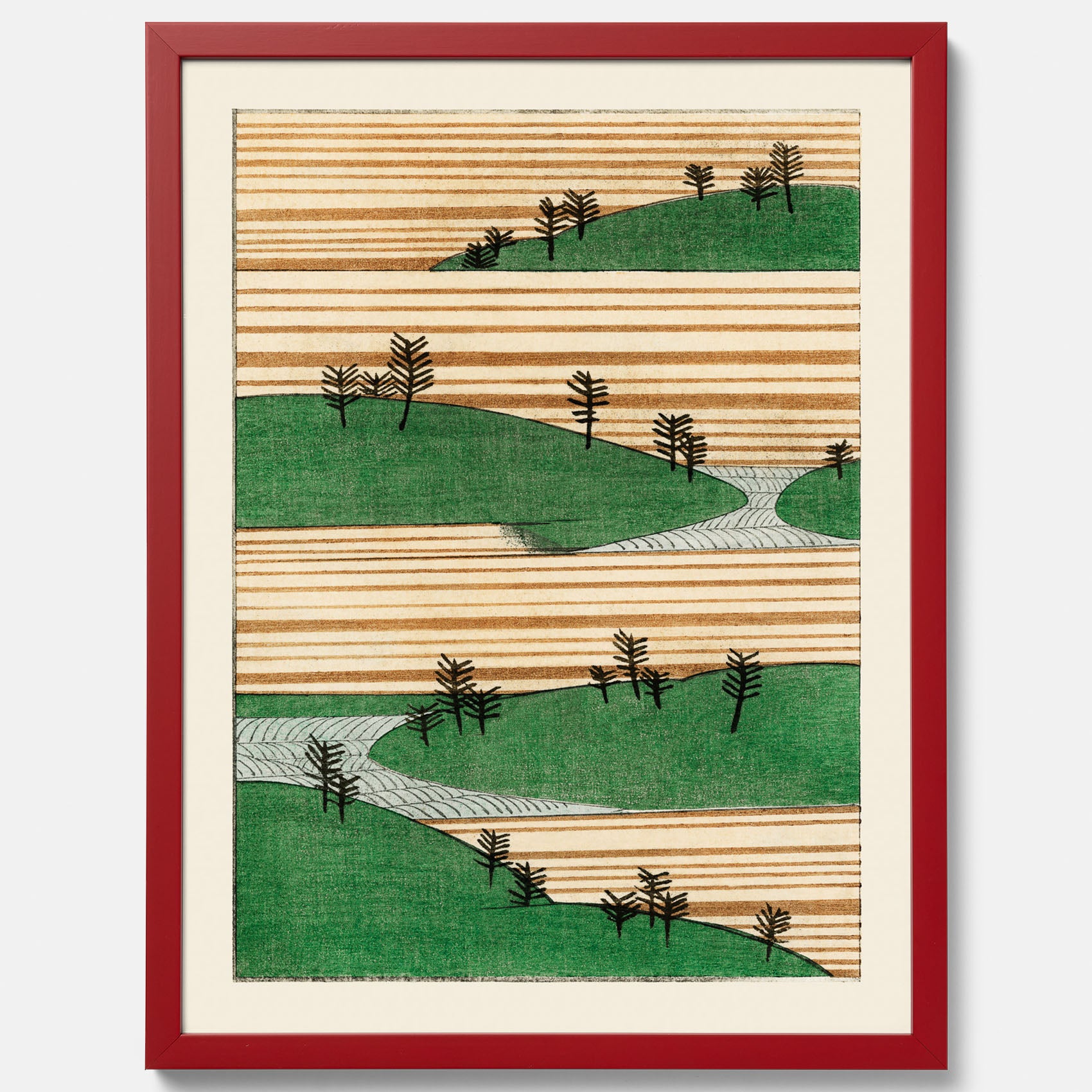 Japanskt Landskap poster – Vintageposter av Watanabe Shōtei