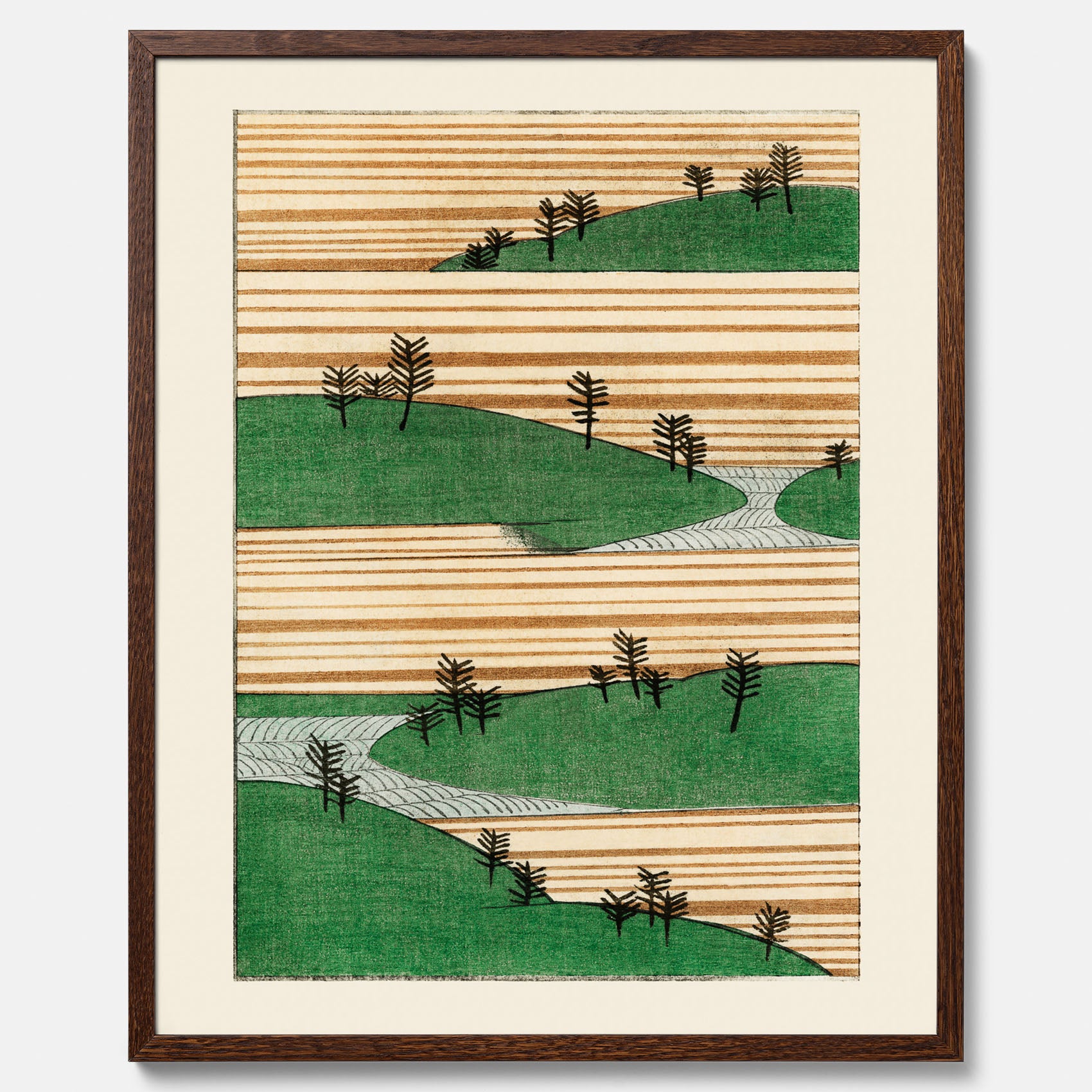 Japanskt Landskap poster – Vintageposter av Watanabe Shōtei