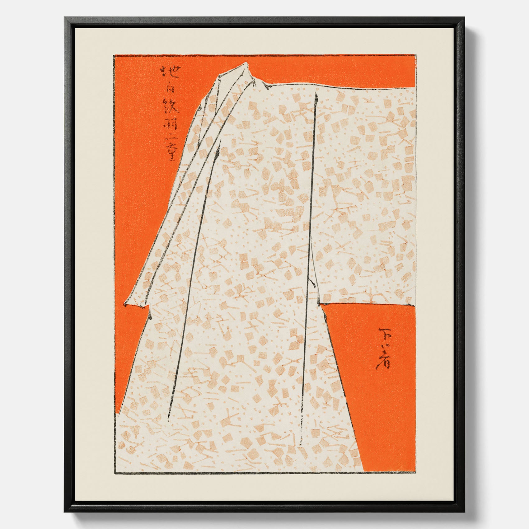 Canvastavla med "Japanese Robe" poster – Vintageposter av Watanabe Shōtei