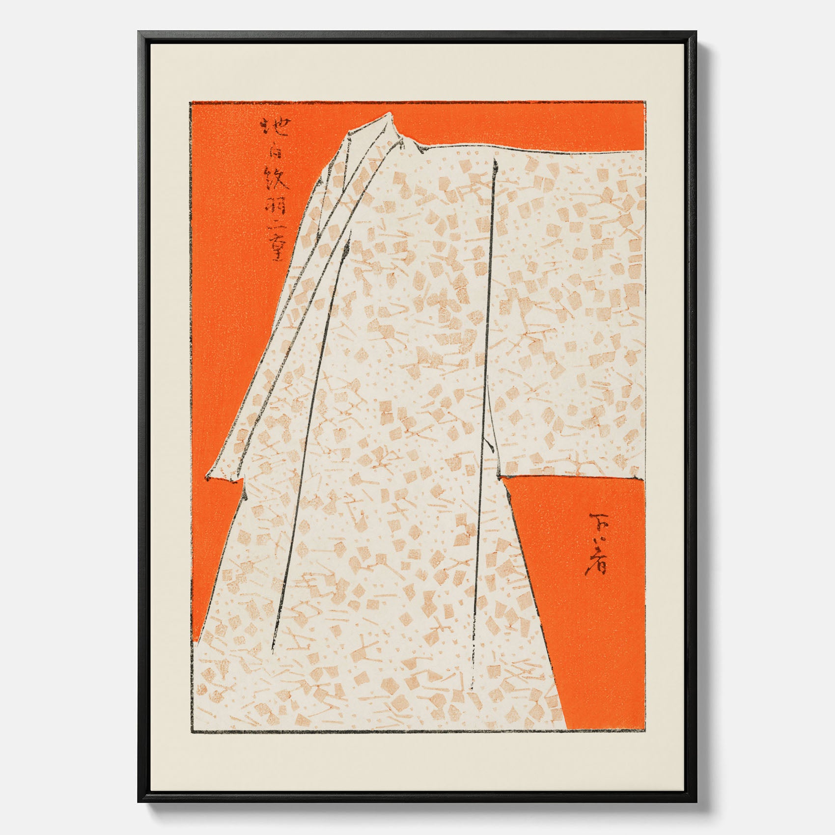 Canvastavla med "Japanese Robe" poster – Vintageposter av Watanabe Shōtei