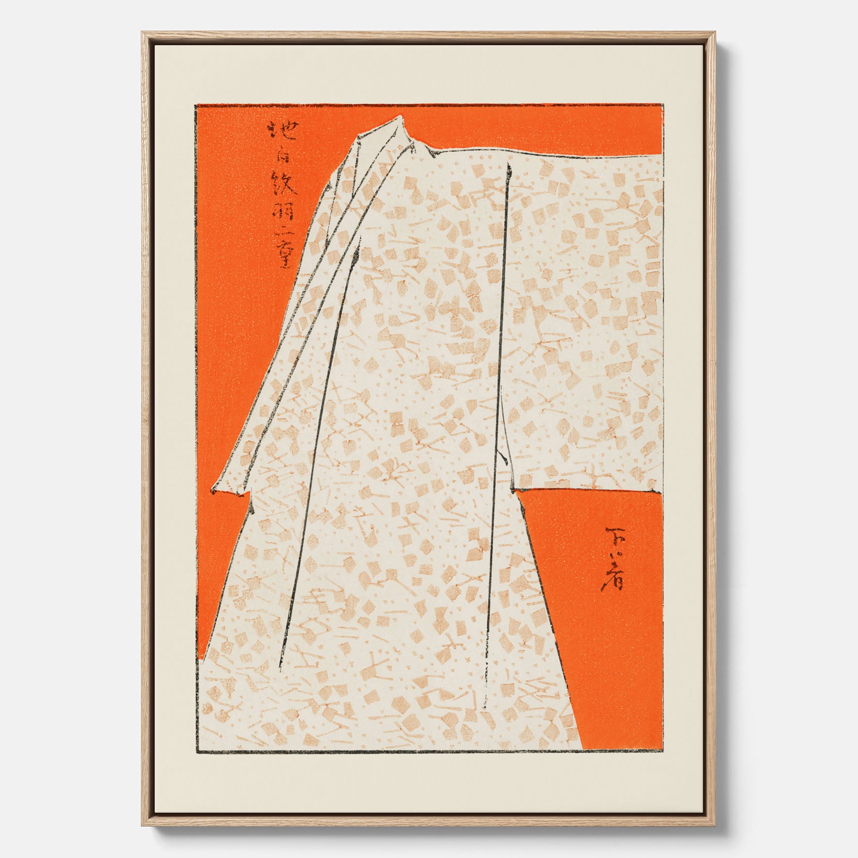 Canvastavla med "Japanese Robe" poster – Vintageposter av Watanabe Shōtei
