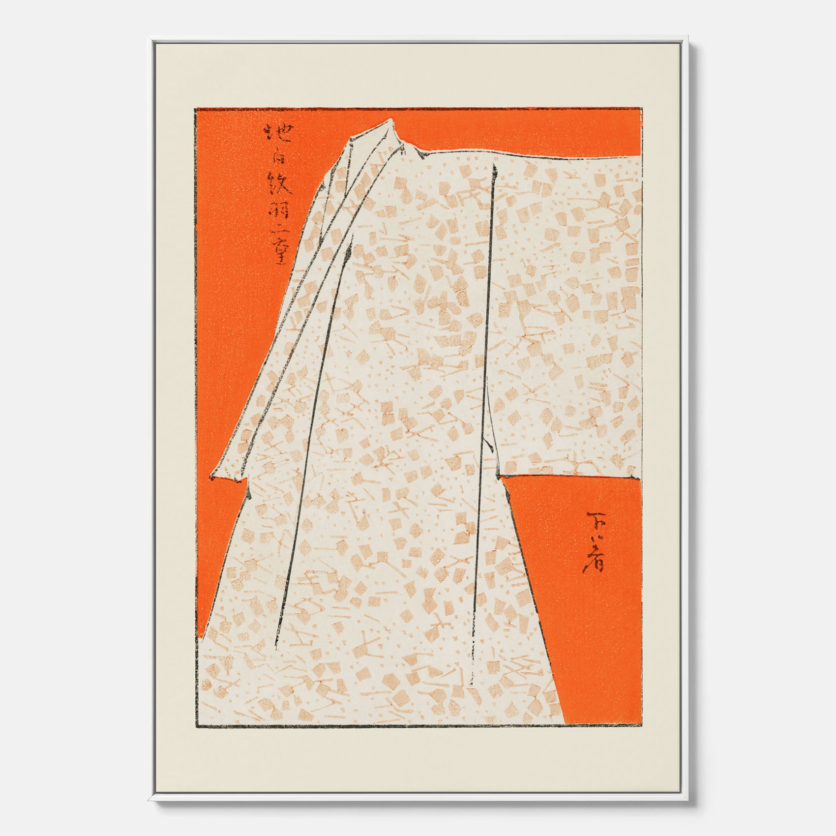 Canvastavla med "Japanese Robe" poster – Vintageposter av Watanabe Shōtei