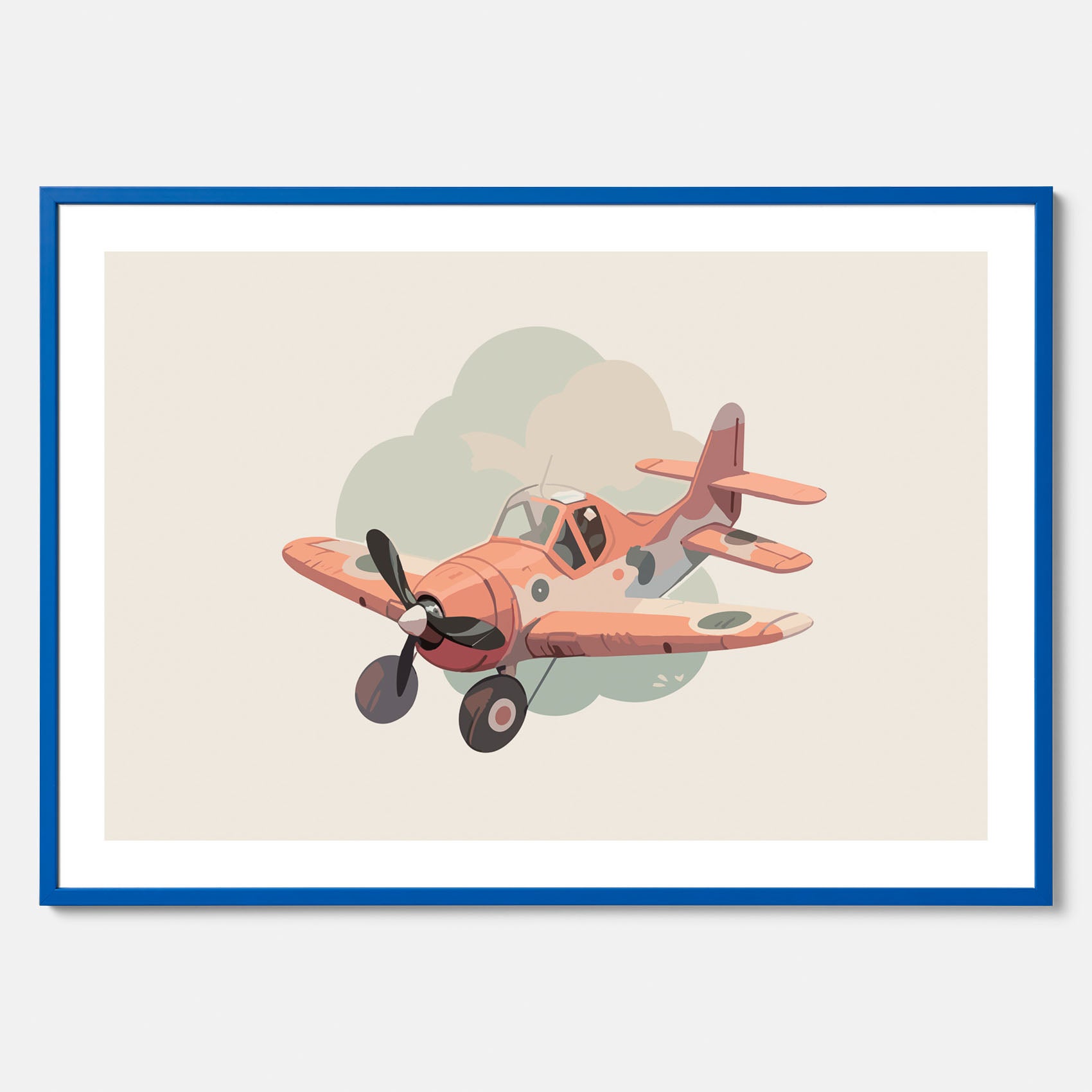 Flygplan Poster No.2 – Affisch till barnrum, Poster för barn, barnposter, barntavla