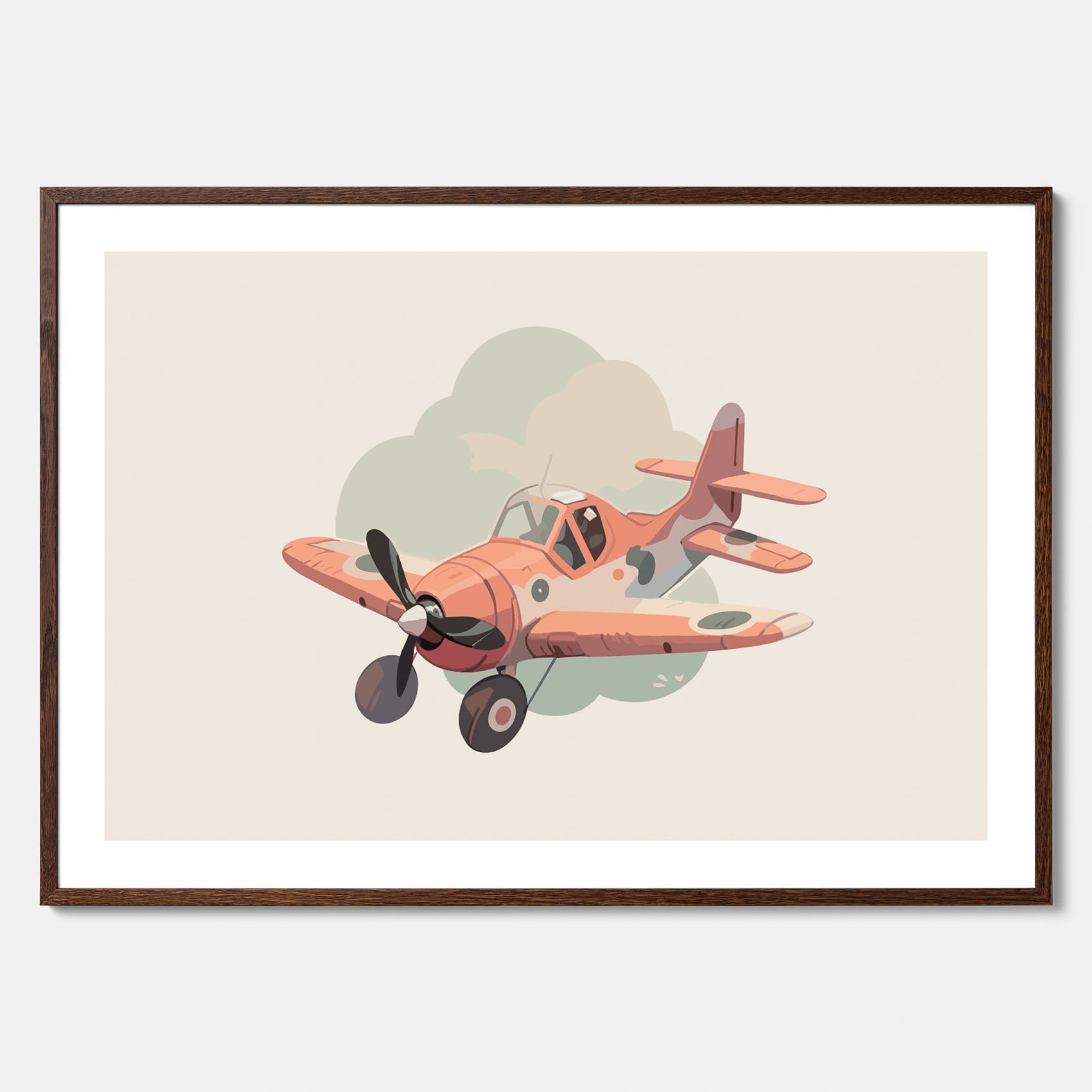 Flygplan Poster No.2 – Affisch till barnrum, Poster för barn, barnposter, barntavla