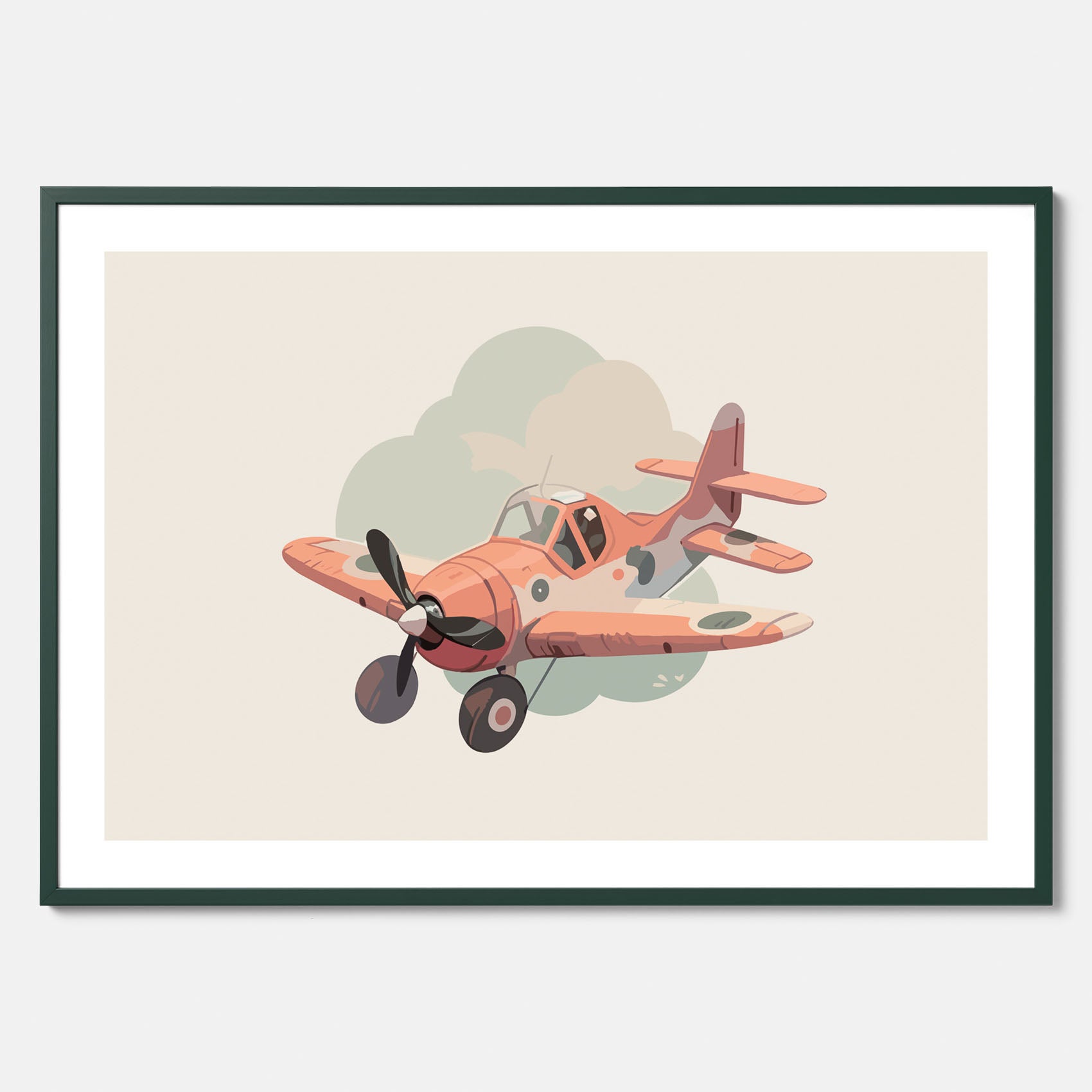 Flygplan Poster No.2 – Affisch till barnrum, Poster för barn, barnposter, barntavla