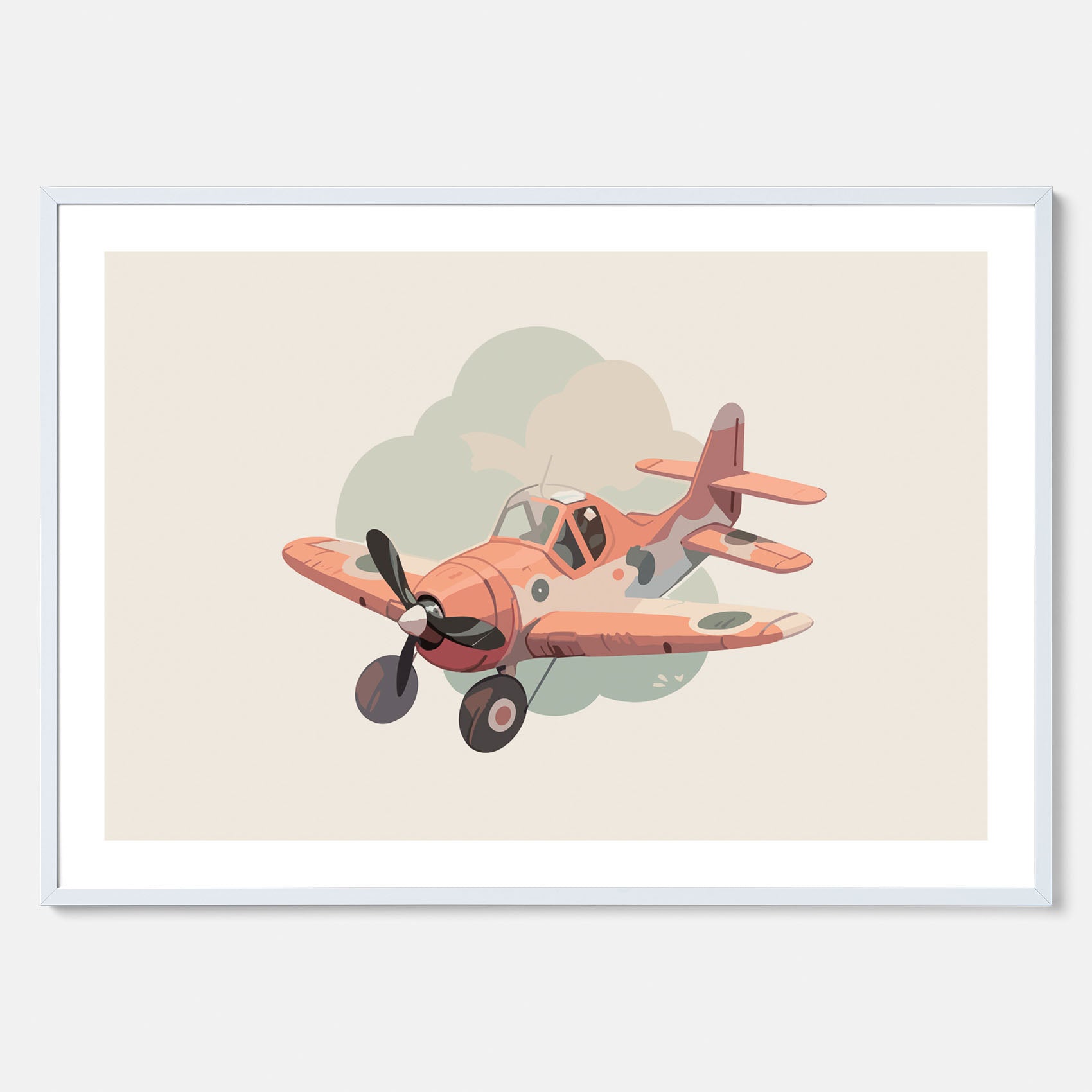 Flygplan Poster No.2 – Affisch till barnrum, Poster för barn, barnposter, barntavla