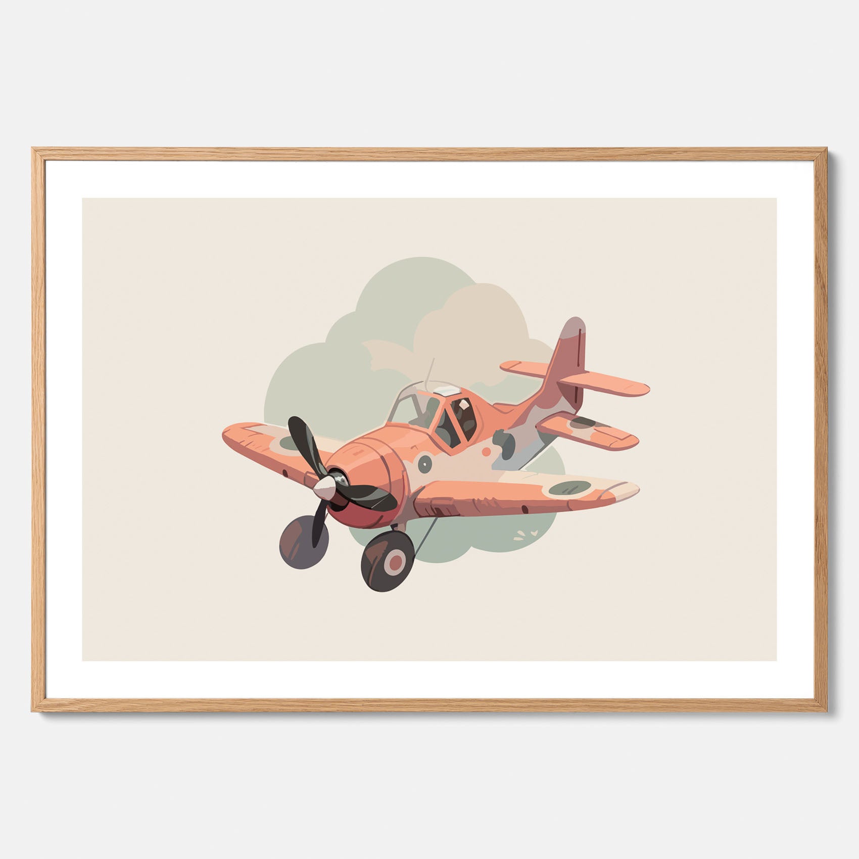 Flygplan Poster No.2 – Affisch till barnrum, Poster för barn, barnposter, barntavla