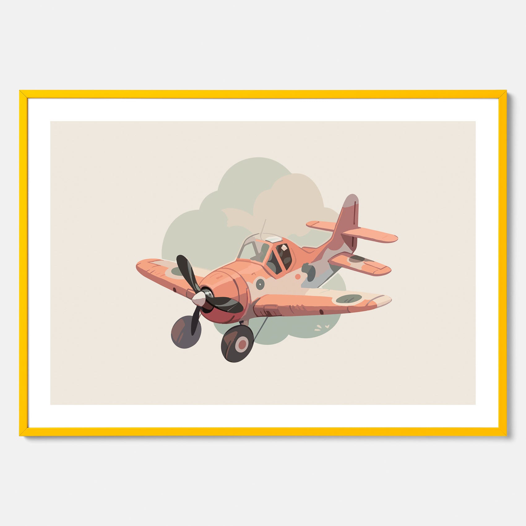 Flygplan Poster No.2 – Affisch till barnrum, Poster för barn, barnposter, barntavla