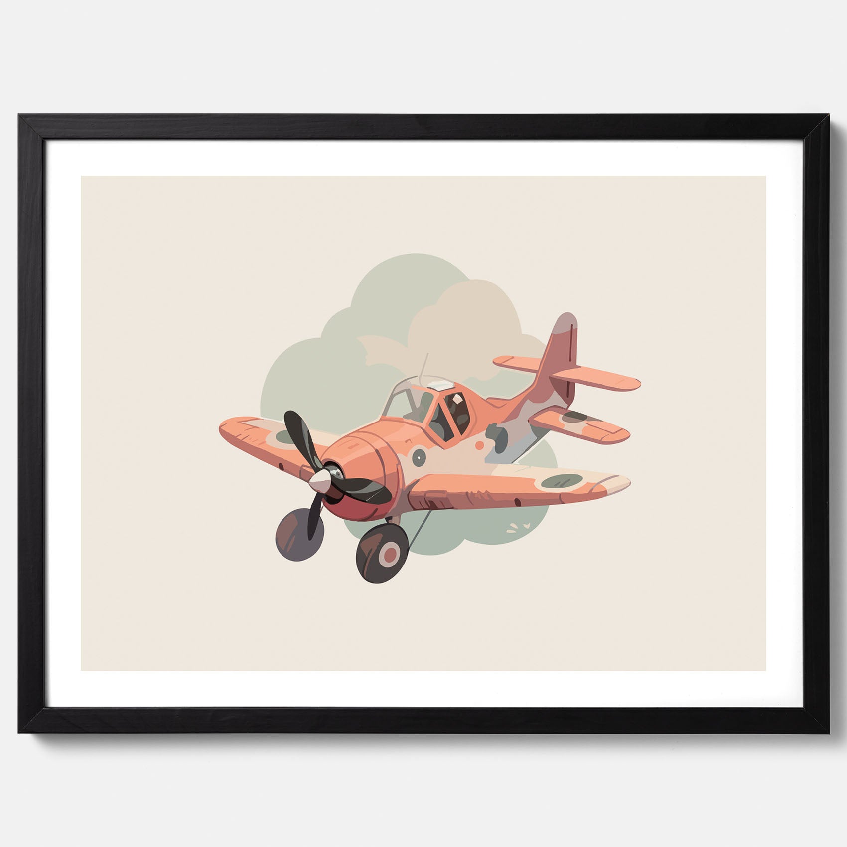 Flygplan Poster No.2 – Affisch till barnrum, Poster för barn, barnposter, barntavla