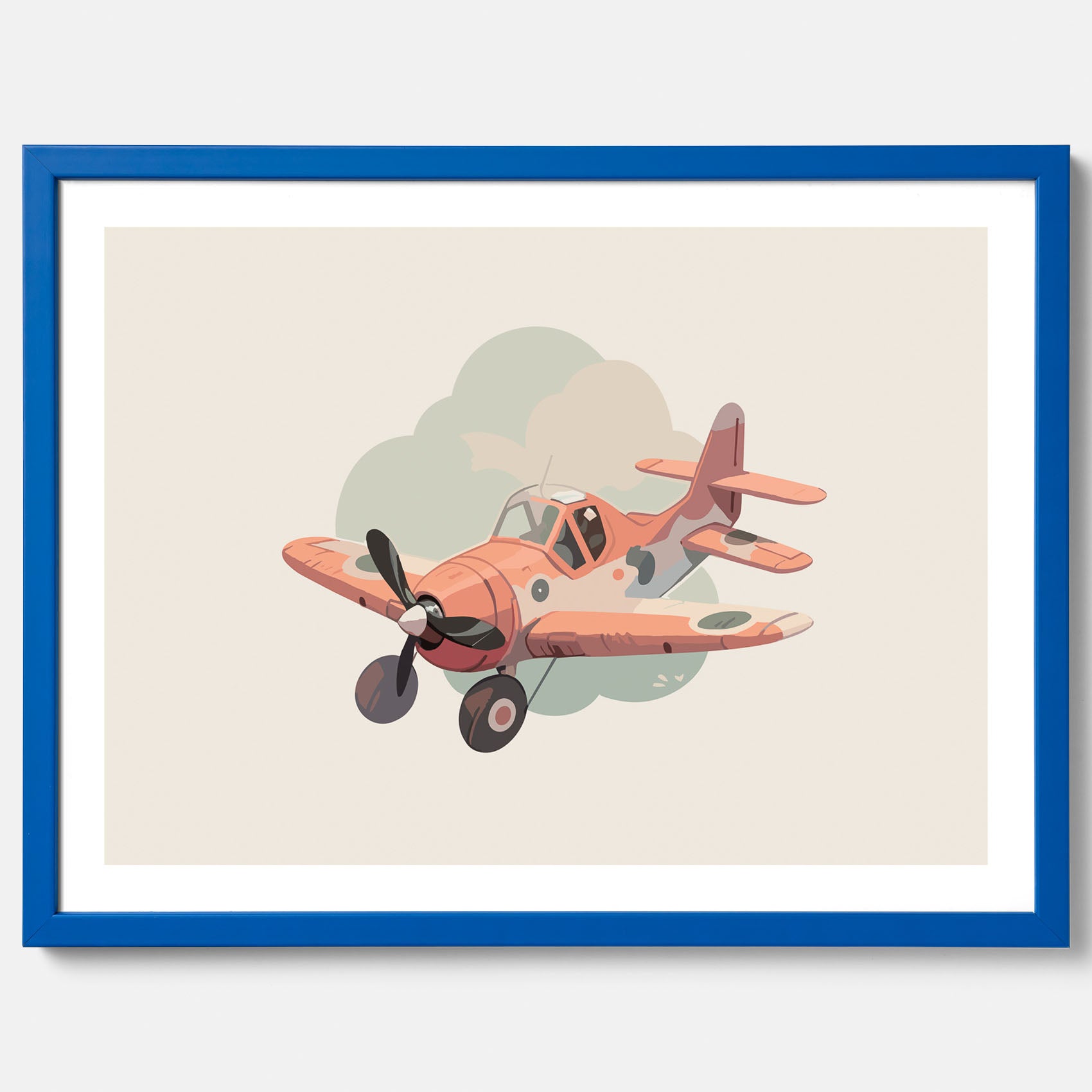 Flygplan Poster No.2 – Affisch till barnrum, Poster för barn, barnposter, barntavla