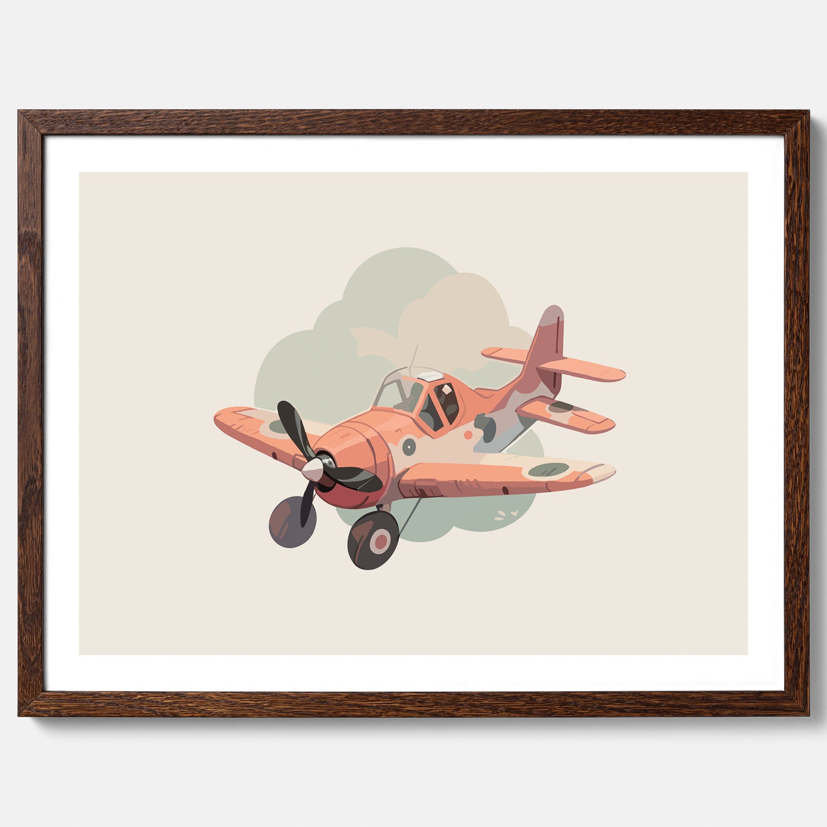 Flygplan Poster No.2 – Affisch till barnrum, Poster för barn, barnposter, barntavla