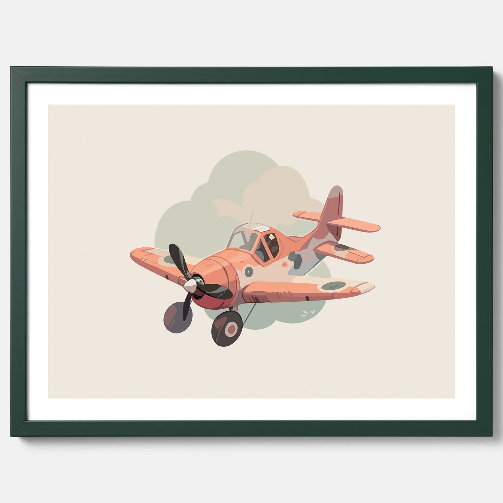 Flygplan Poster No.2 – Affisch till barnrum, Poster för barn, barnposter, barntavla