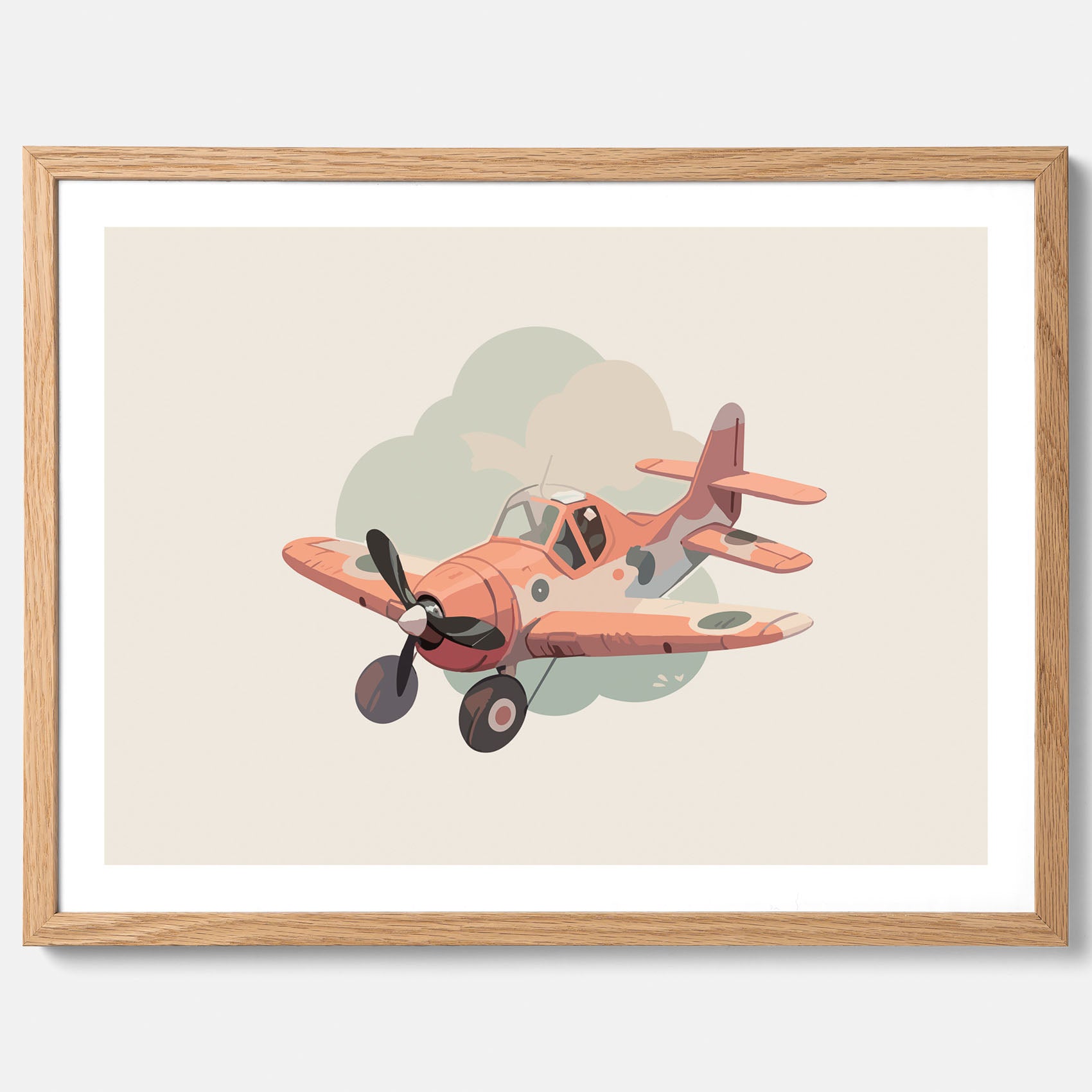 Flygplan Poster No.2 – Affisch till barnrum, Poster för barn, barnposter, barntavla