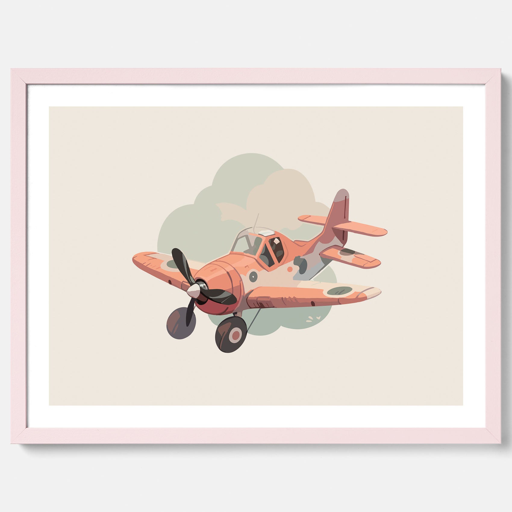Flygplan Poster No.2 – Affisch till barnrum, Poster för barn, barnposter, barntavla