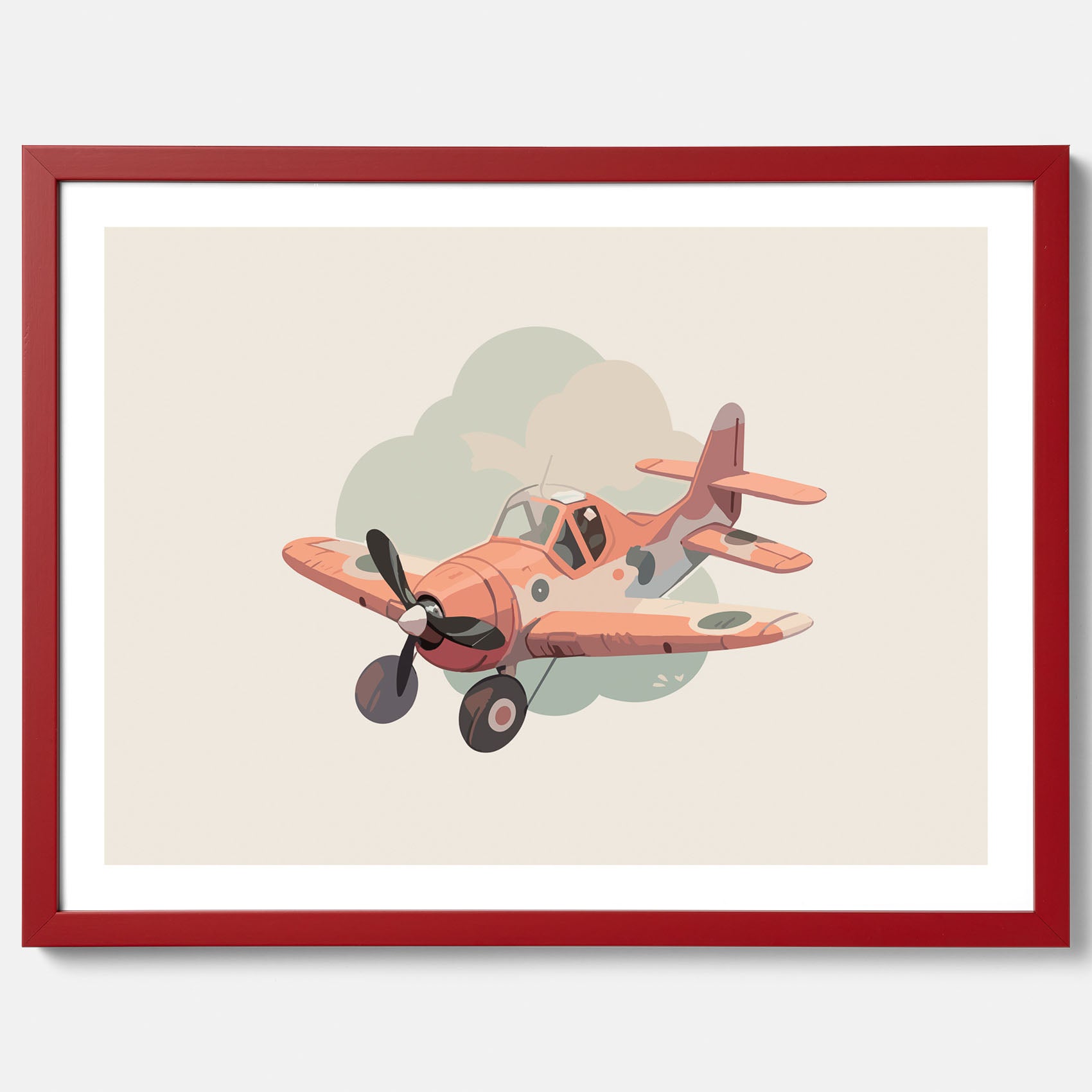 Flygplan Poster No.2 – Affisch till barnrum, Poster för barn, barnposter, barntavla