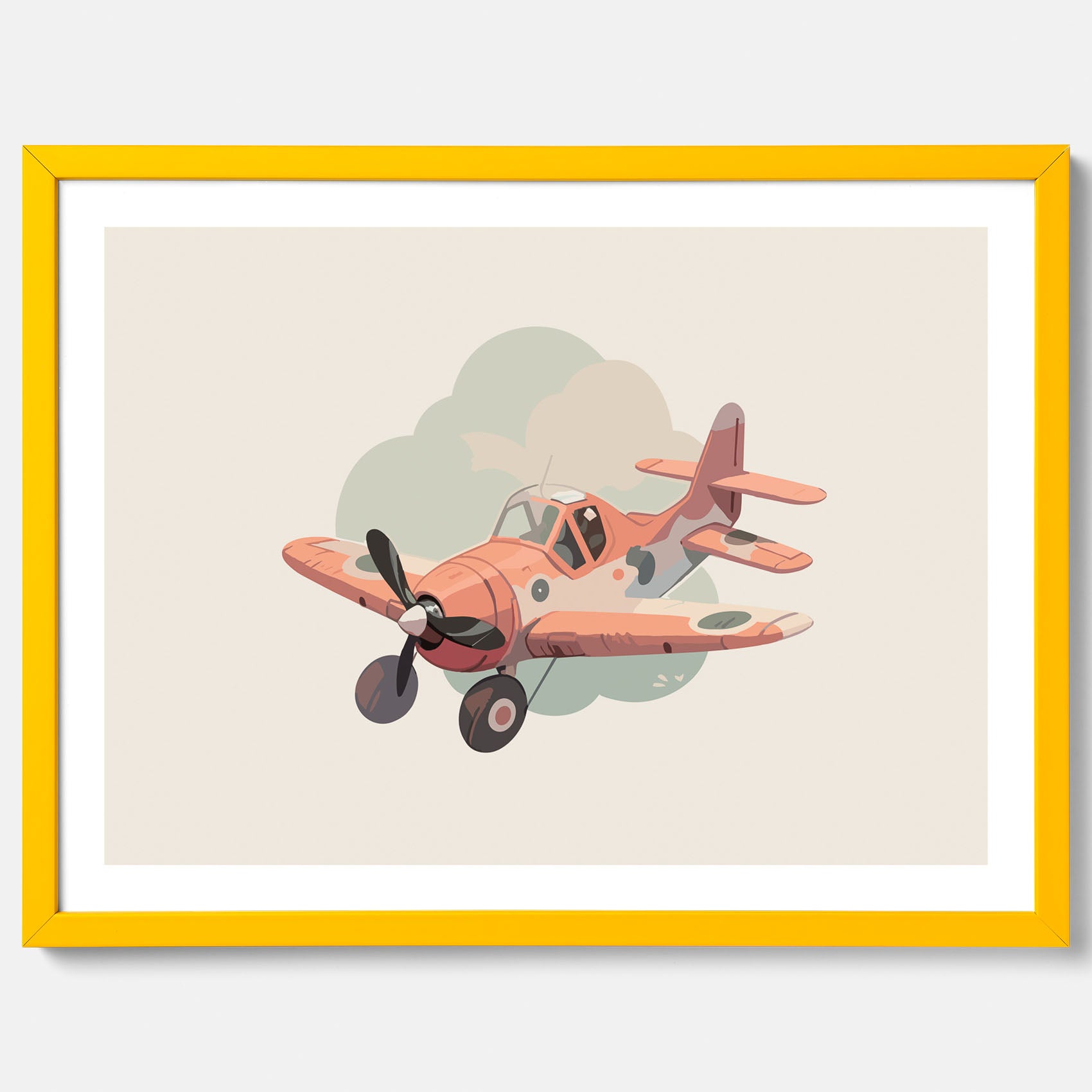 Flygplan Poster No.2 – Affisch till barnrum, Poster för barn, barnposter, barntavla