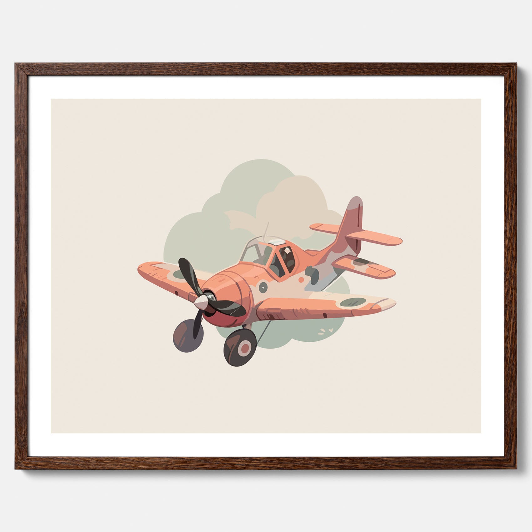 Flygplan Poster No.2 – Affisch till barnrum, Poster för barn, barnposter, barntavla