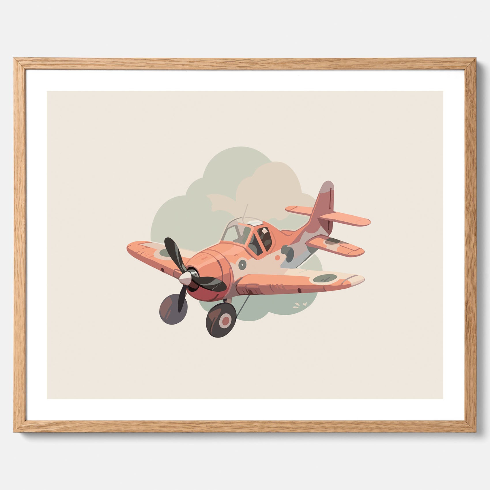 Flygplan Poster No.2 – Affisch till barnrum, Poster för barn, barnposter, barntavla