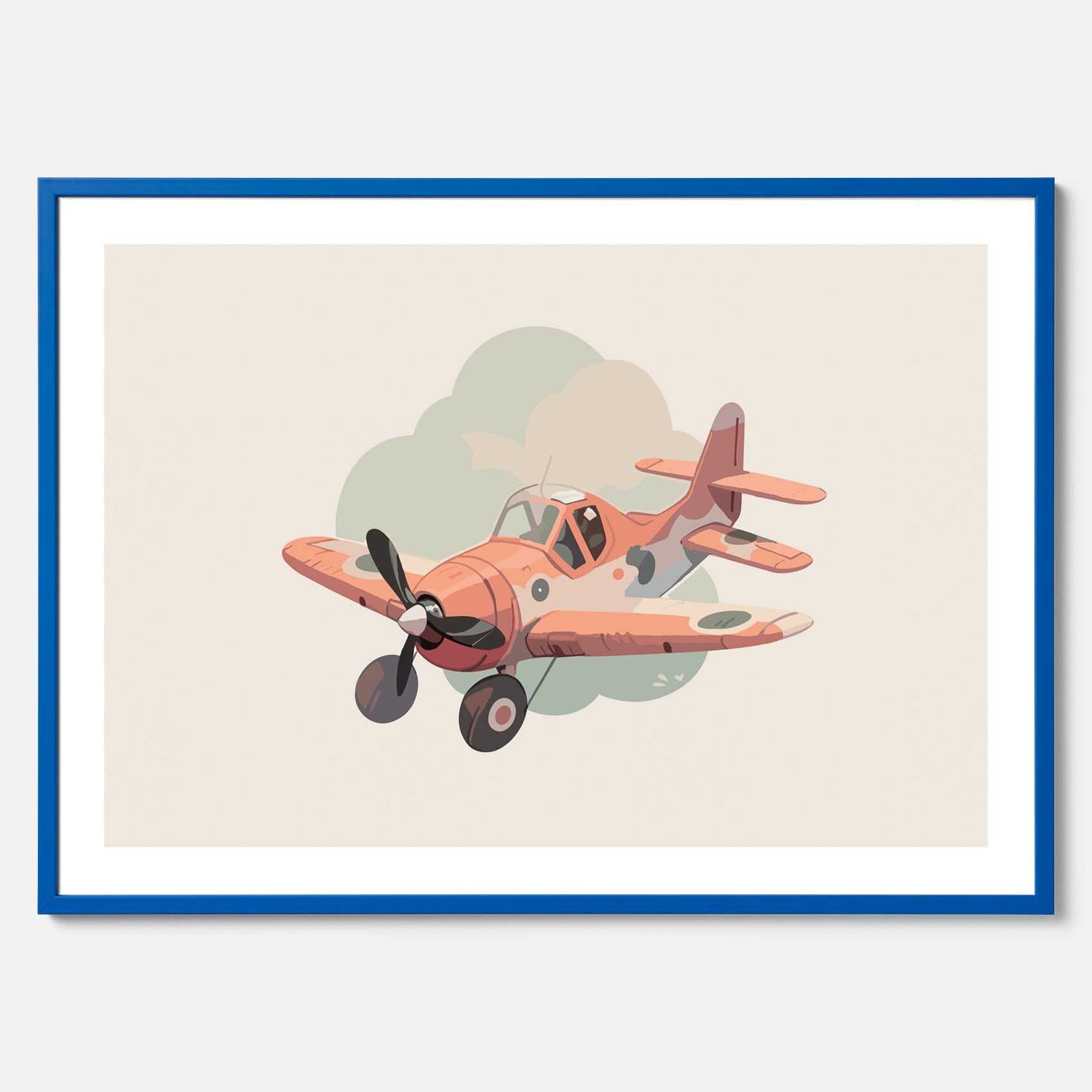 Flygplan Poster No.2 – Affisch till barnrum, Poster för barn, barnposter, barntavla