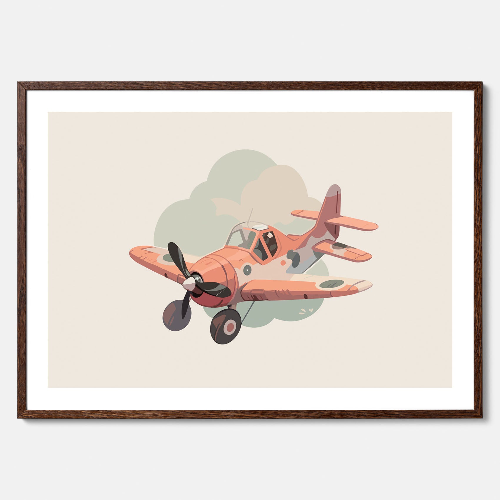 Flygplan Poster No.2 – Affisch till barnrum, Poster för barn, barnposter, barntavla