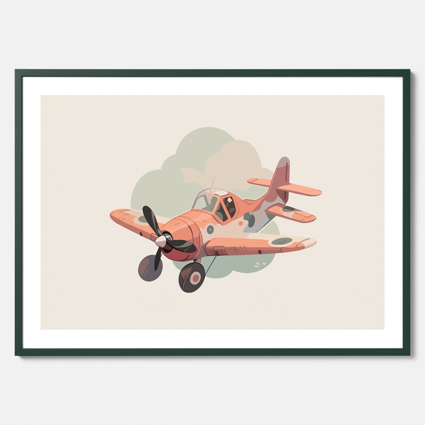 Flygplan Poster No.2 – Affisch till barnrum, Poster för barn, barnposter, barntavla