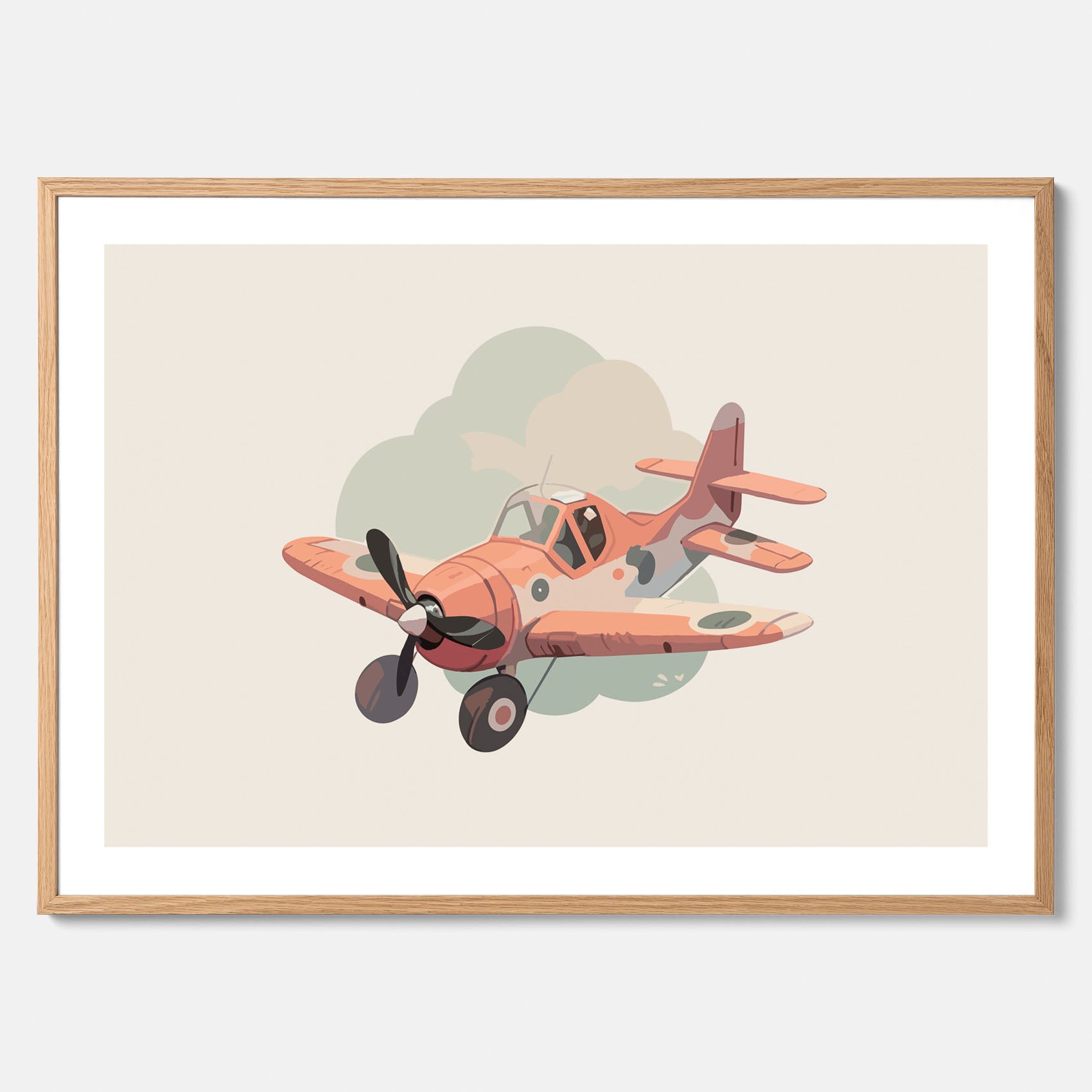 Flygplan Poster No.2 – Affisch till barnrum, Poster för barn, barnposter, barntavla