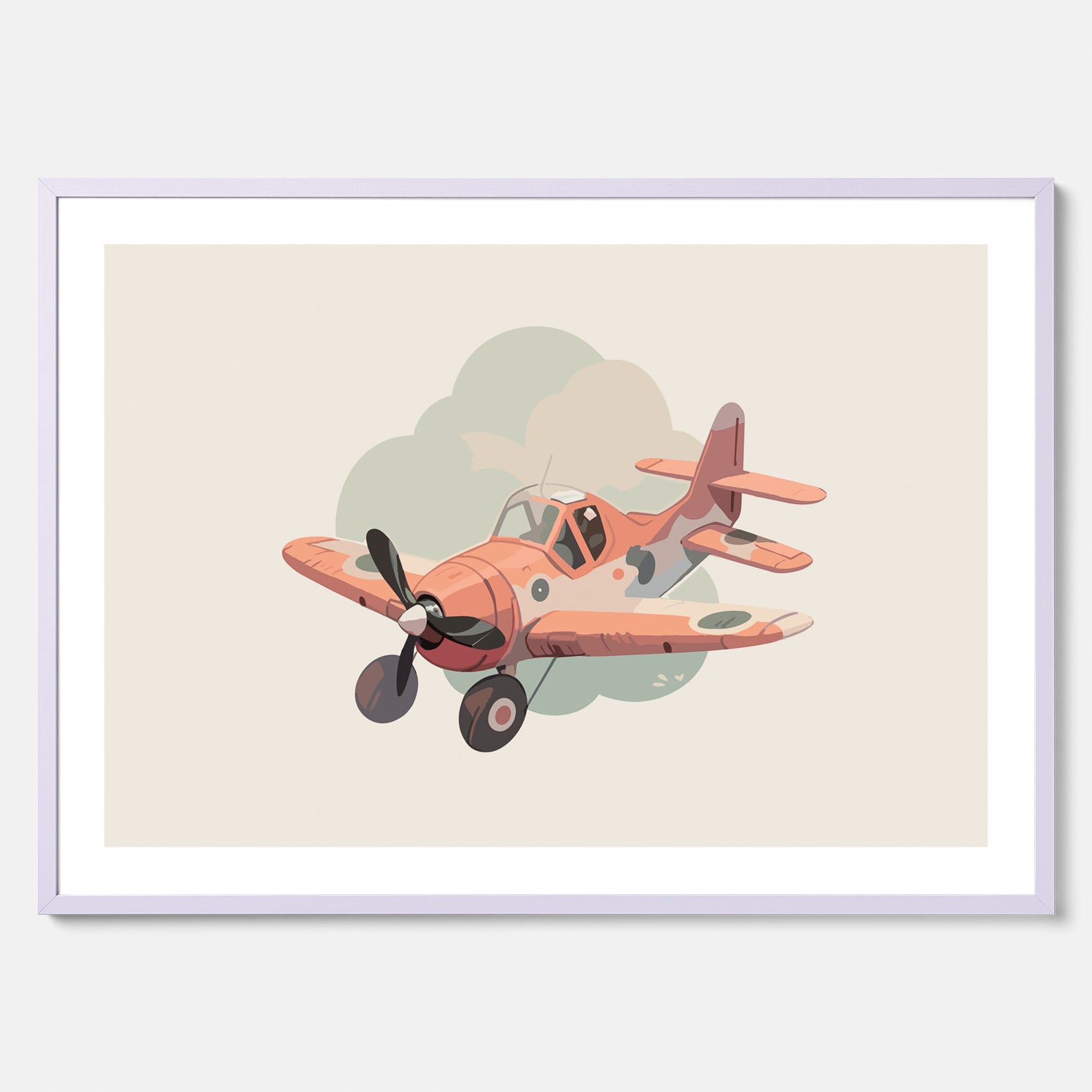 Flygplan Poster No.2 – Affisch till barnrum, Poster för barn, barnposter, barntavla
