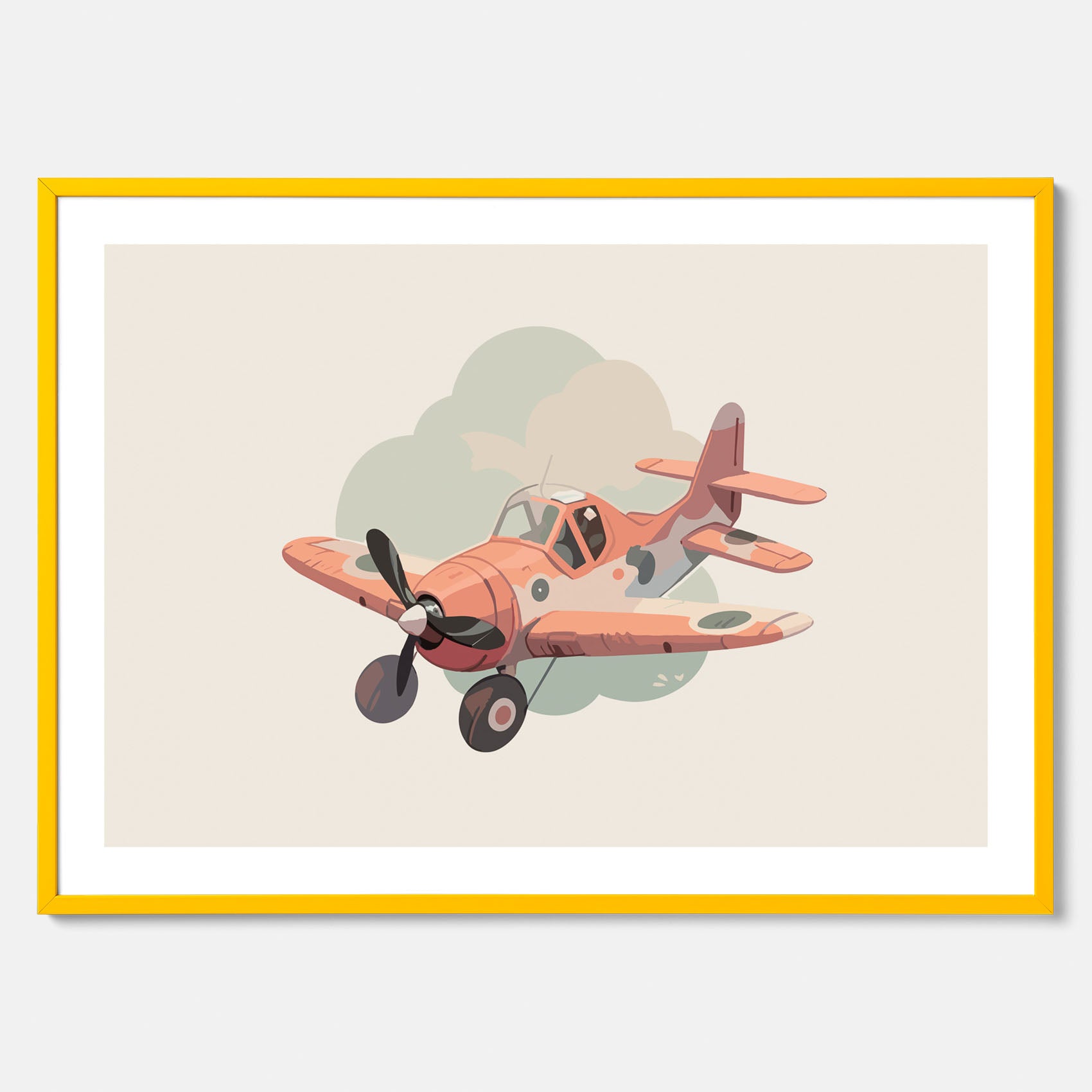 Flygplan Poster No.2 – Affisch till barnrum, Poster för barn, barnposter, barntavla