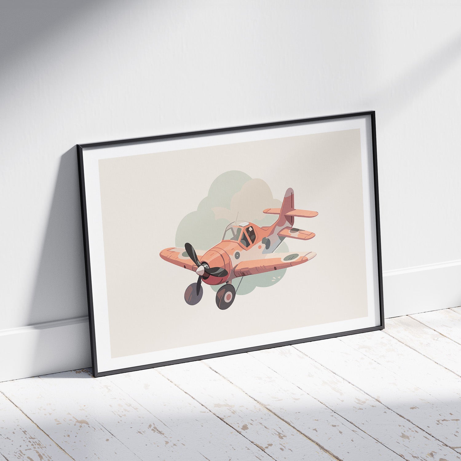 Flygplan Poster No.2 – Affisch till barnrum, Poster för barn, barnposter, barntavla