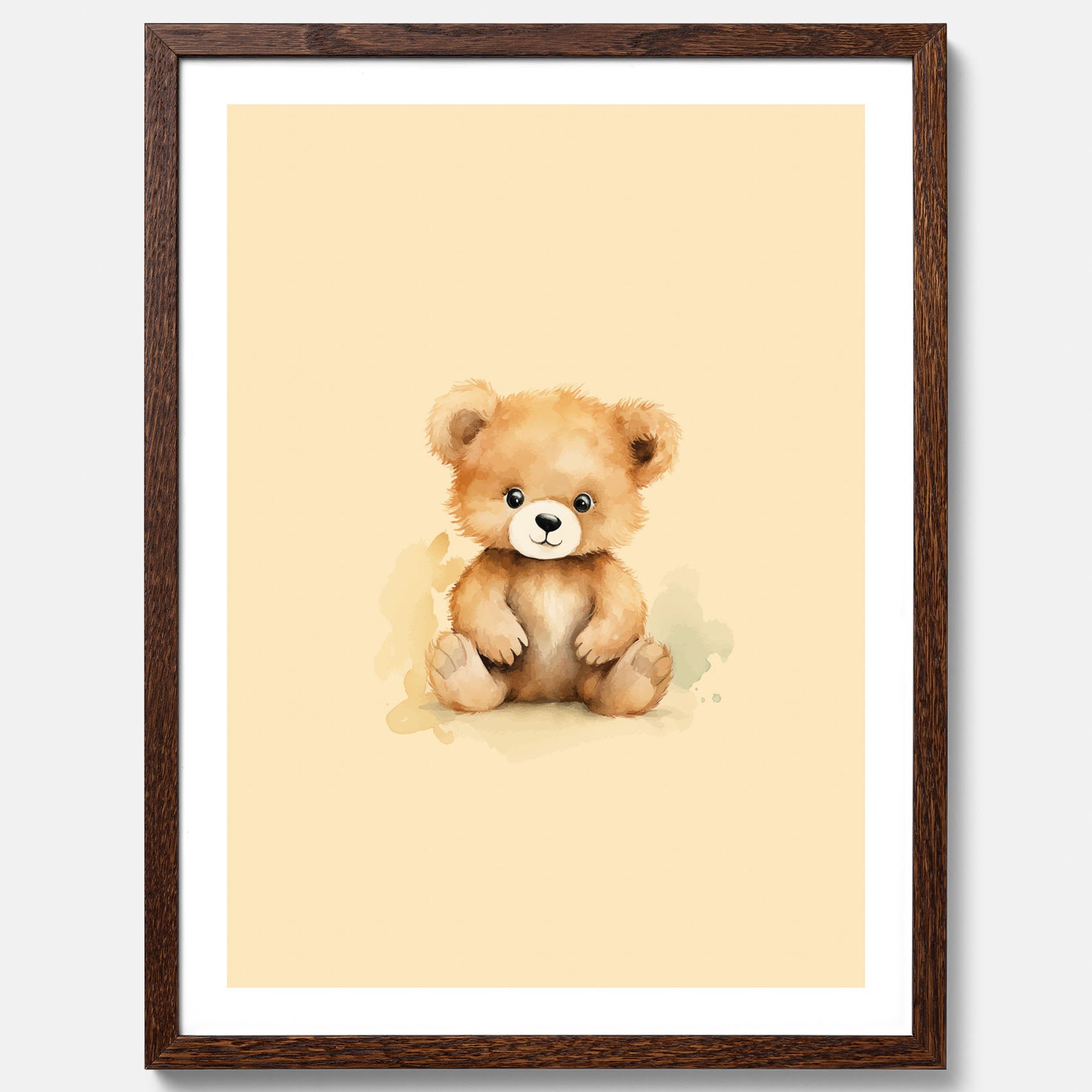 Barnposter med en björn, poster till barnrum, barntavla
