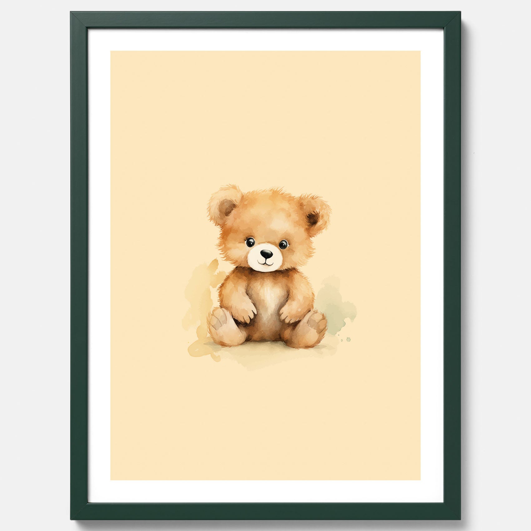 Barnposter med en björn, poster till barnrum, barntavla