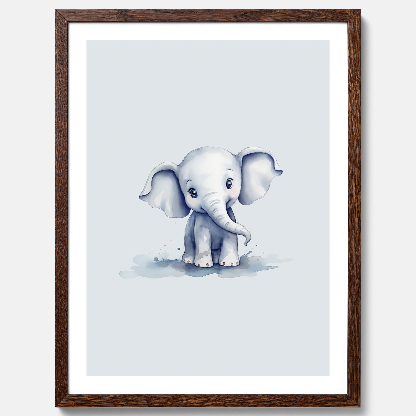 Elefant Poster – Affisch till barnrummet, barnposter, lekfull poster