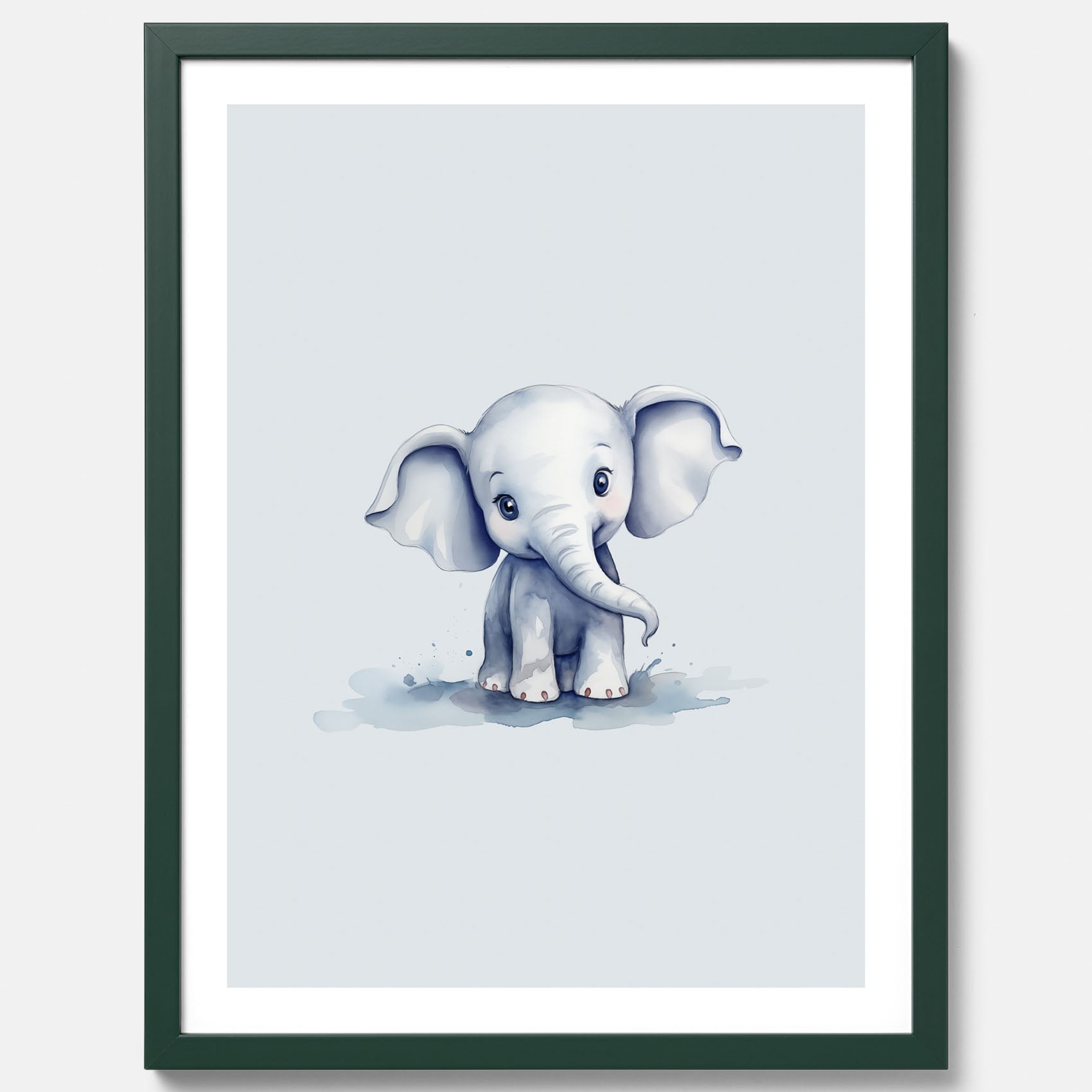 Elefant Poster – Affisch till barnrummet, barnposter, lekfull poster