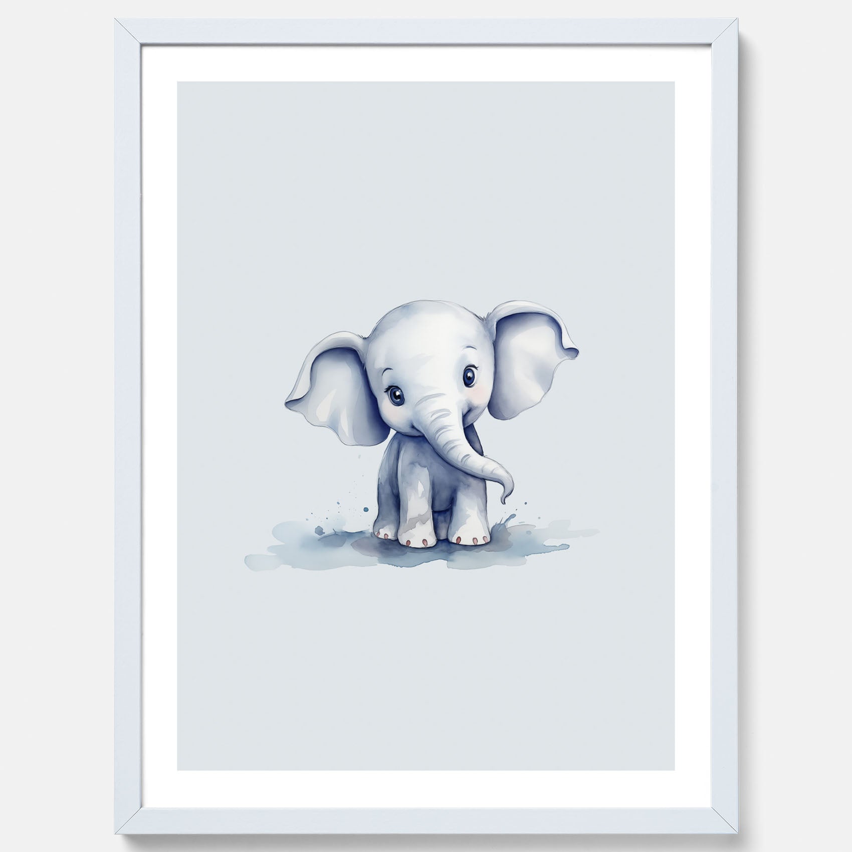 Elefant Poster – Affisch till barnrummet, barnposter, lekfull poster