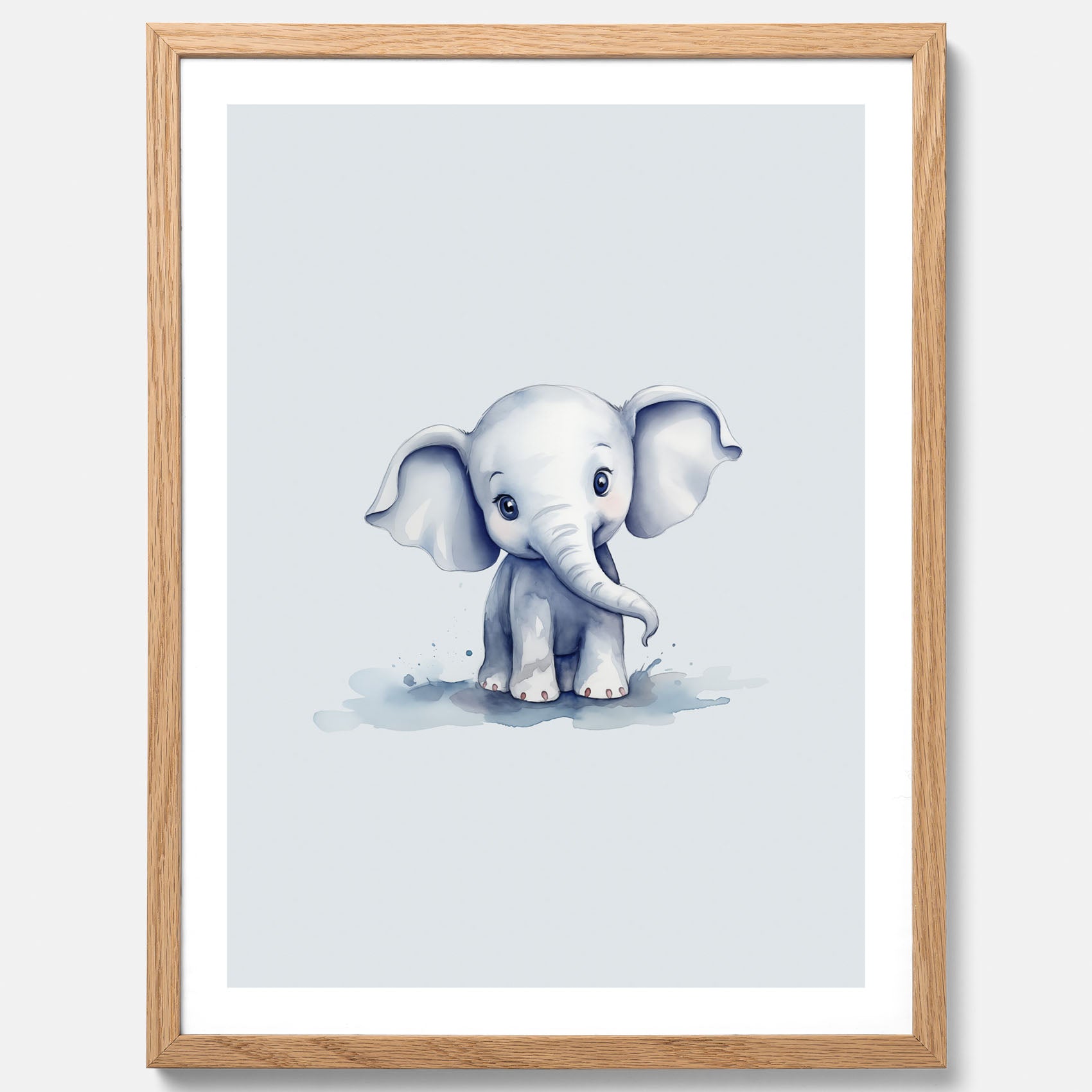 Elefant Poster – Affisch till barnrummet, barnposter, lekfull poster