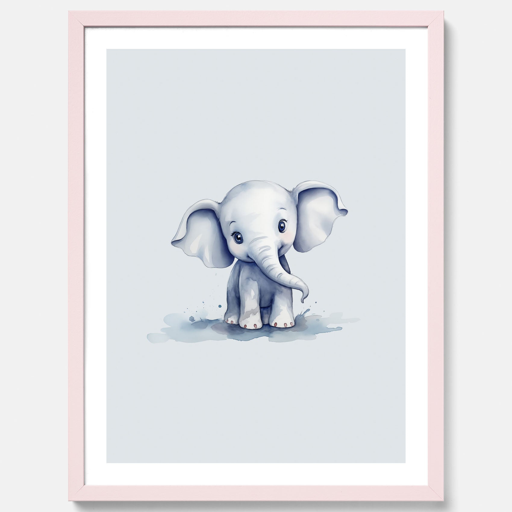 Elefant Poster – Affisch till barnrummet, barnposter, lekfull poster